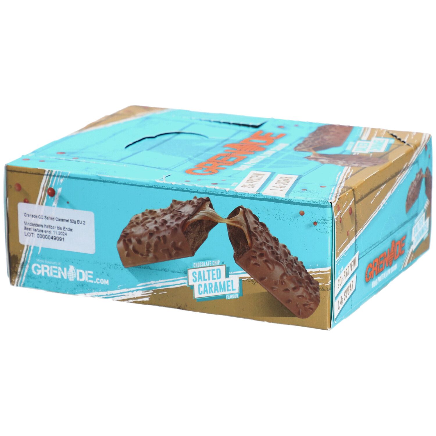 Grenade Chocolate Chip Salted Caramel Flavour 60g 12x60 g Riegel