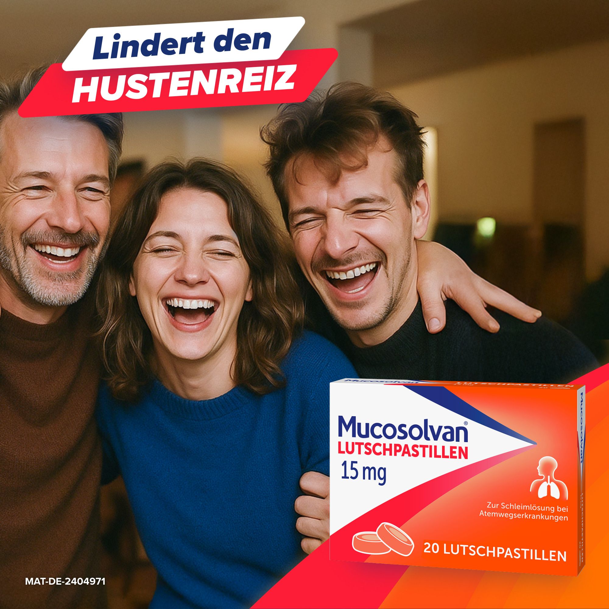 Mucosolvan Lutschpastillen 4x 20 Stk. | lösen Schleim und erleichtern das Abhusten