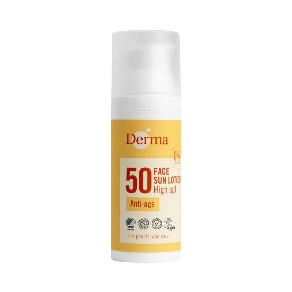 Derma Face Sun Lotion Anti-Age SPF 50 - Jetzt 25% sparen mit Code „dermasun25“