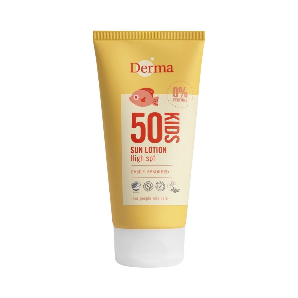 Derma Kids Sun Lotion SPF 50 - Jetzt 25% sparen mit Code „dermasun25“