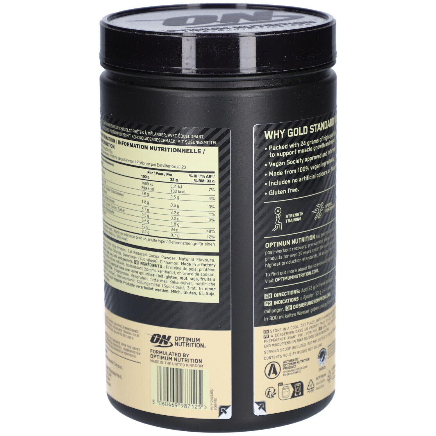 Gelb Standard 100% Plant Protein 684g Optimum Nutrition