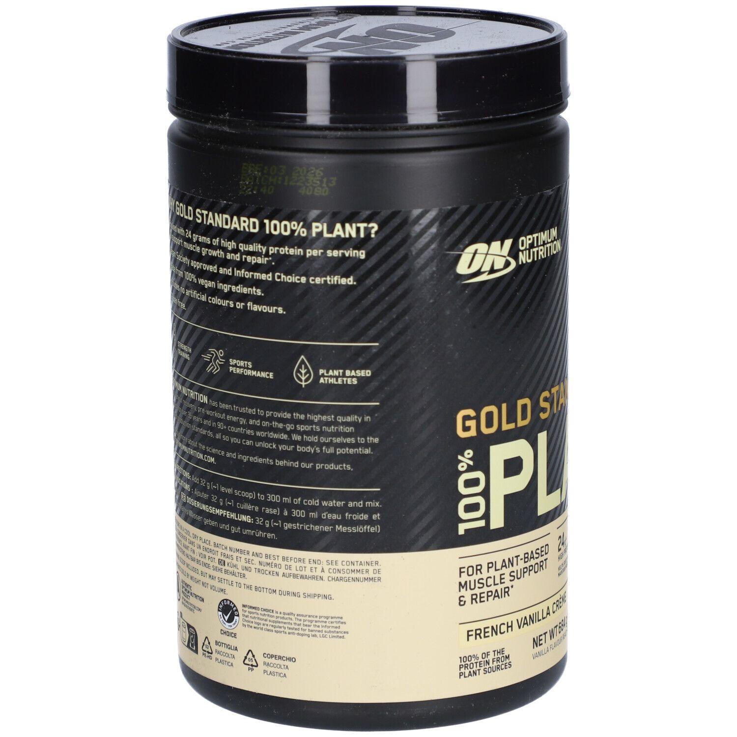 Optimum Nutrition 100% Gold Standard Plant 1.5Lb Vanilla 684 g Pulver