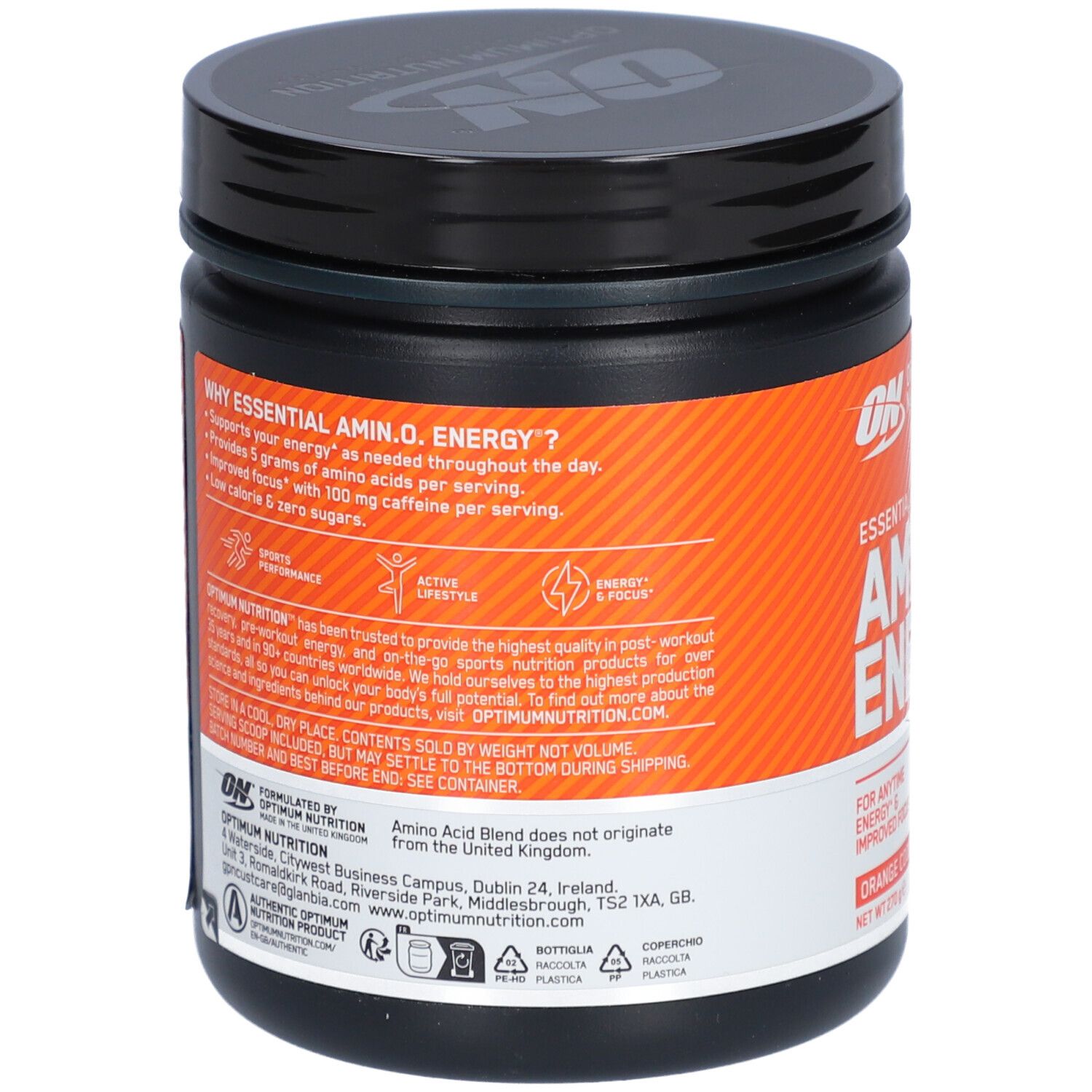 Optimum Nutrition Essential AmiN.O. Energy 270G Orange 271 g Pulver