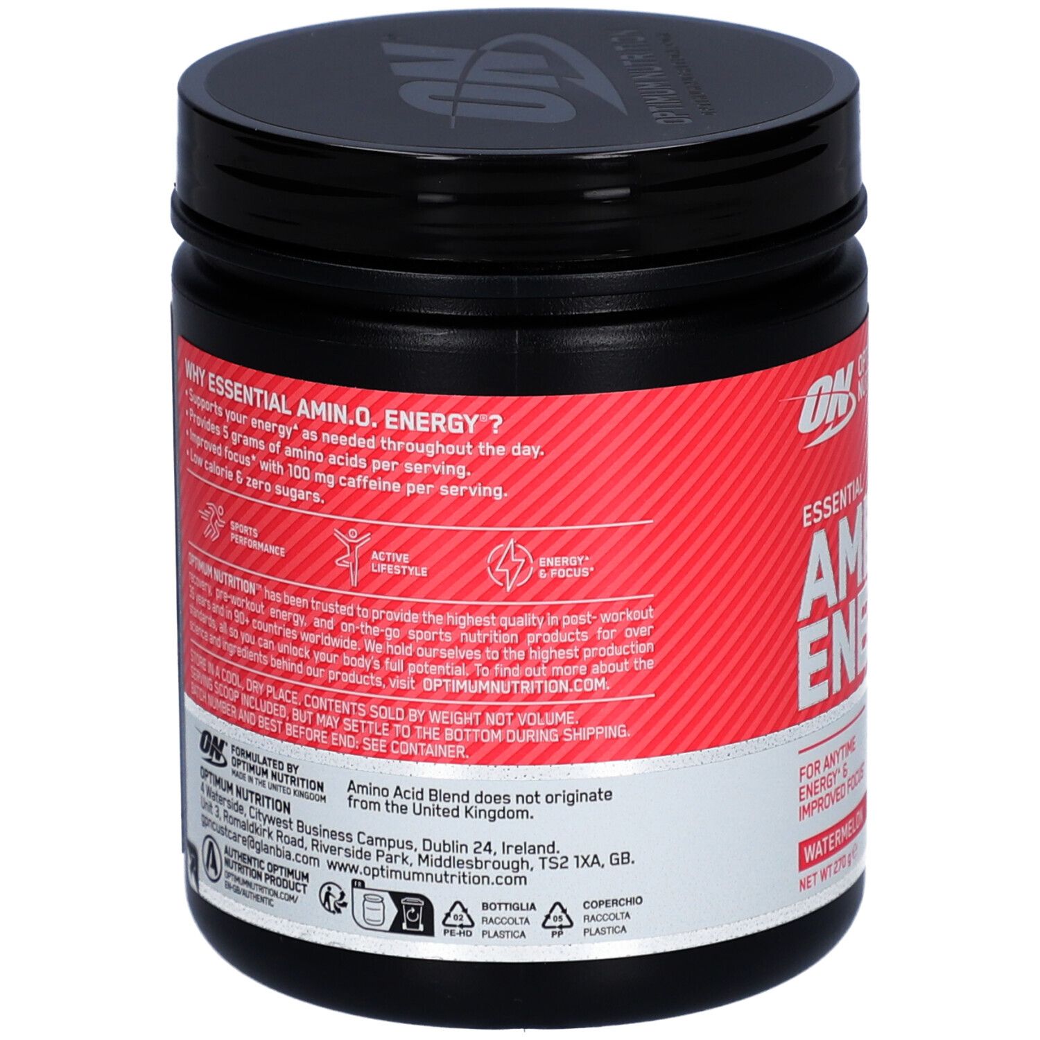 Optimum Nutrition Essential AmiN.O. Energy 270G WatermelOptimum 273 g Pulver