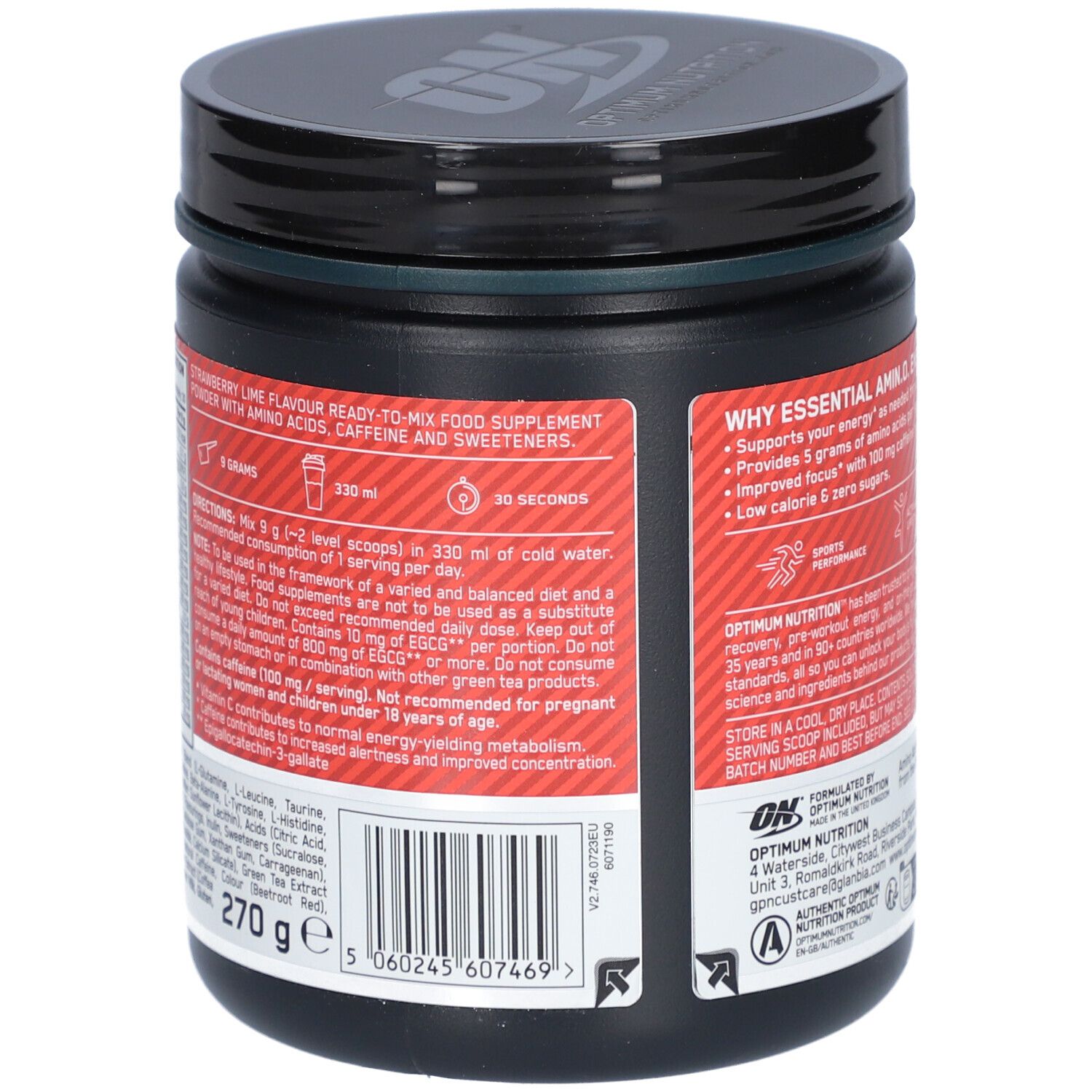 Optimum Nutrition Essential AMIN.O. Strawberry Lime
