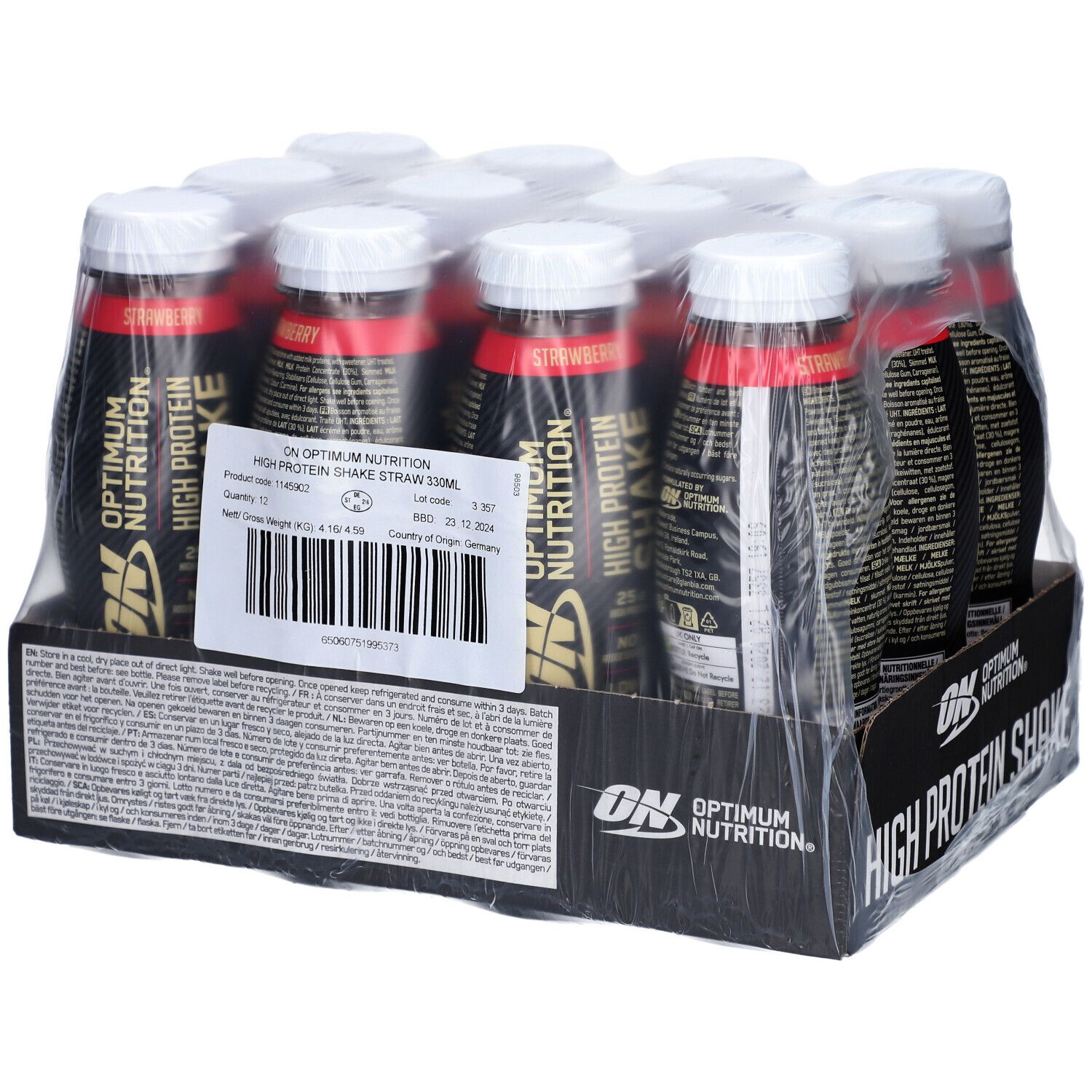 Optimum Nutrition Shake Hyper Protéiné Fraise