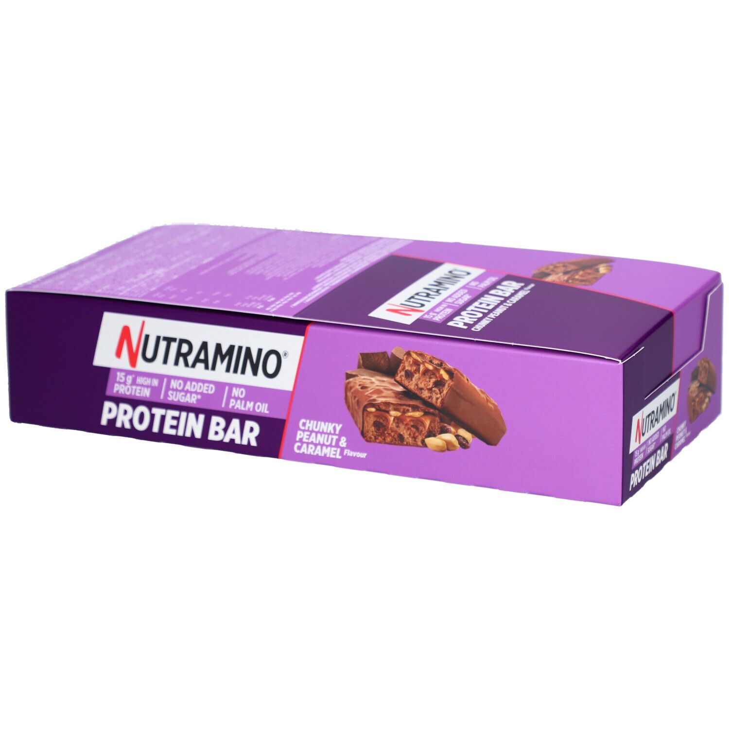 Nutramino Protein Bar 55G Chunky Peanut Caramel 12x55 g Riegel