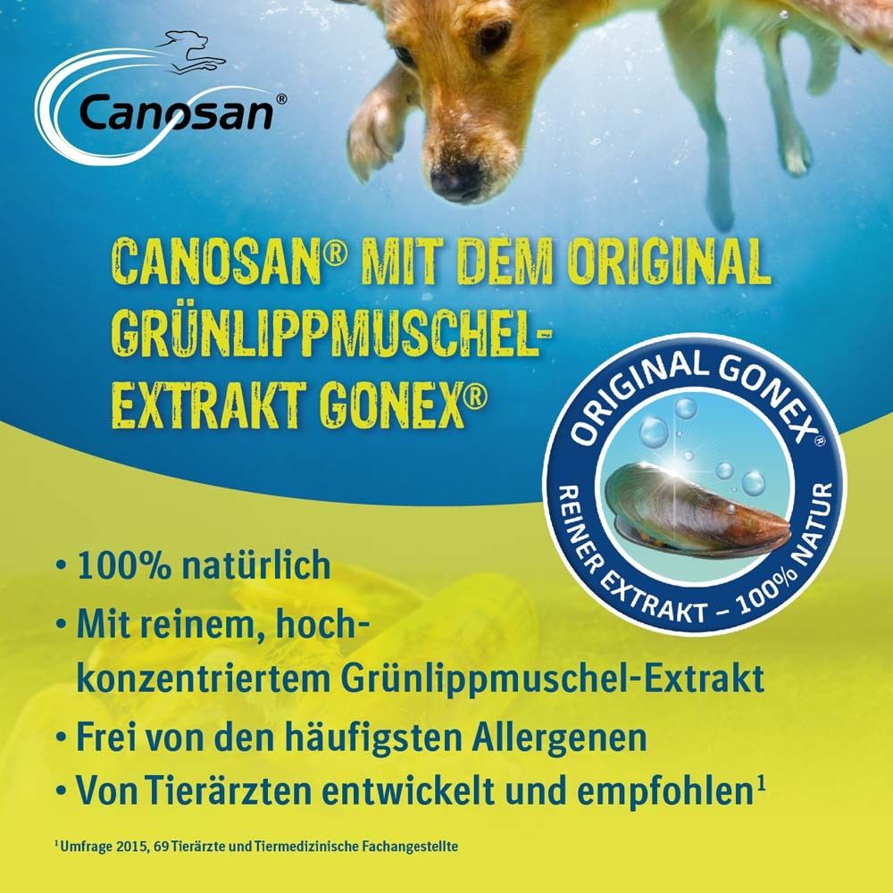 Canosan® Pellets für Gelenkgesundheit bei Hunden mit Grünlippmuschel-Extrakt Gonex®