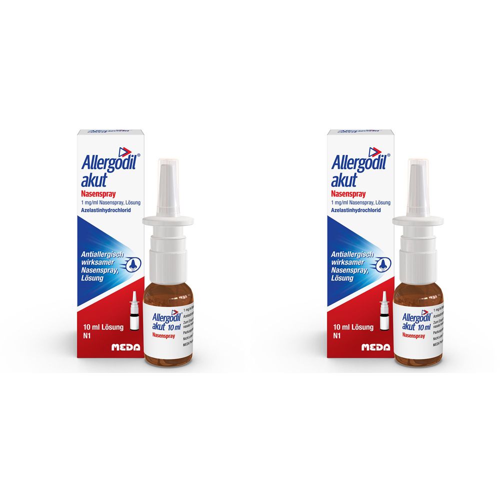 Allergodil® akut Nasenspray: Azelastin Spray gegen Heuschnupfen & nicht-saisonale allergische Rhinitis