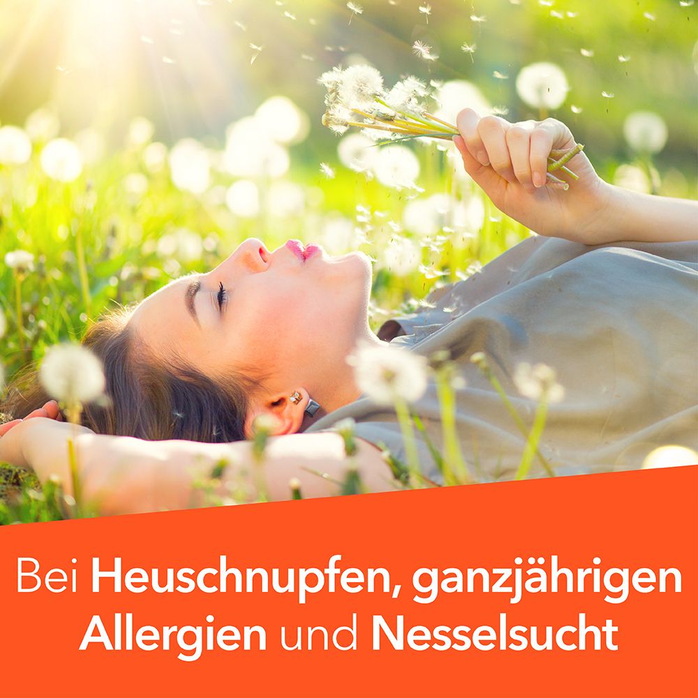 Levocetirizin-ratiopharm® 5 mg Filmtabletten: wirken schnell und langanhaltend bei allergischen Beschwerden wie Heuschnupfen, ganzjährigen Allergien oder chronischer Nesselsucht