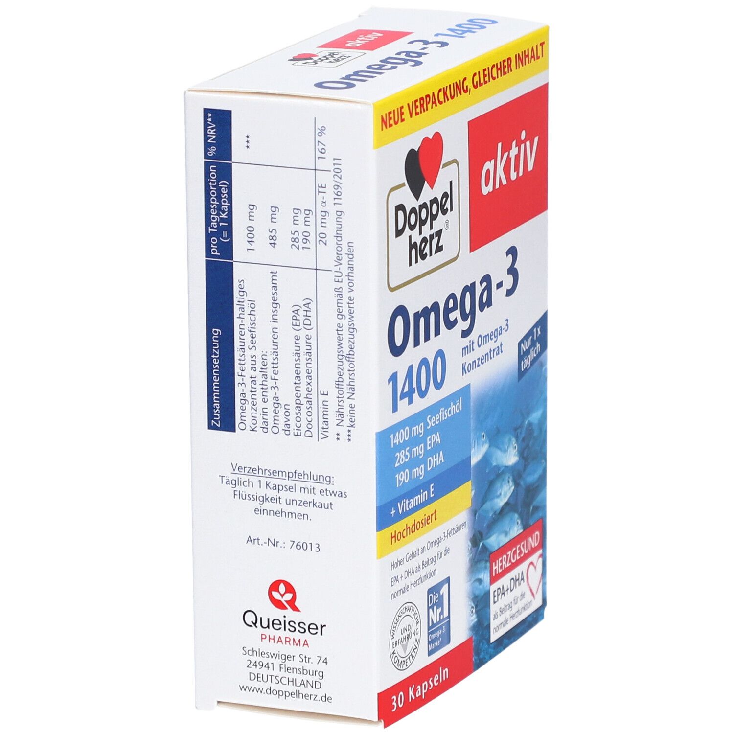 Doppelherz Omega-3 1400 30 Kps. St Kapseln