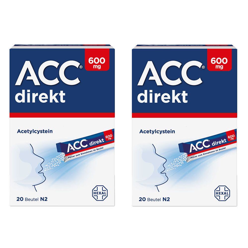 ACC® direkt 600 mg 2x20 St - Shop Apotheke