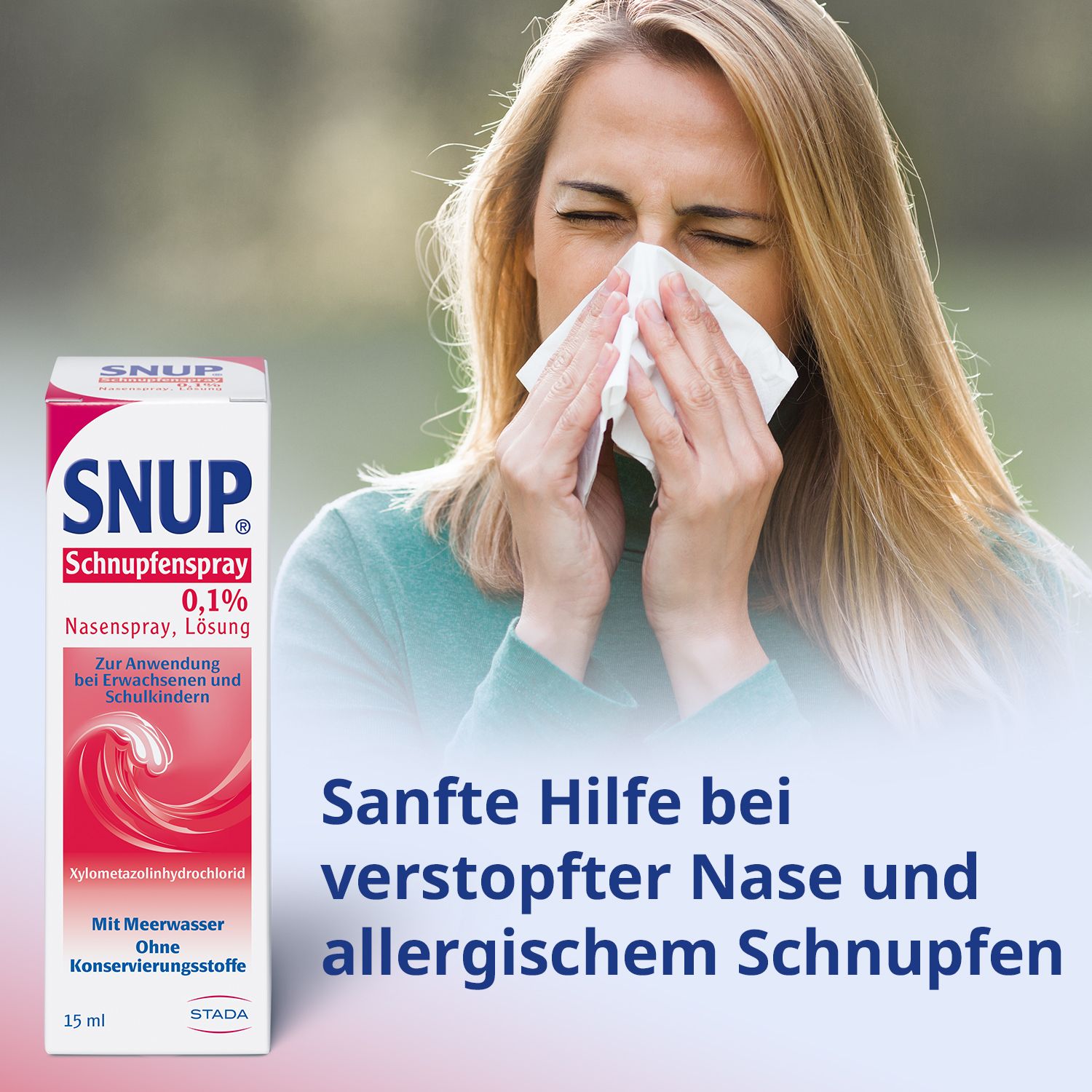 Snup Schnupfenspray 0,1% Nasenspray Fünferpack 5x15 ml