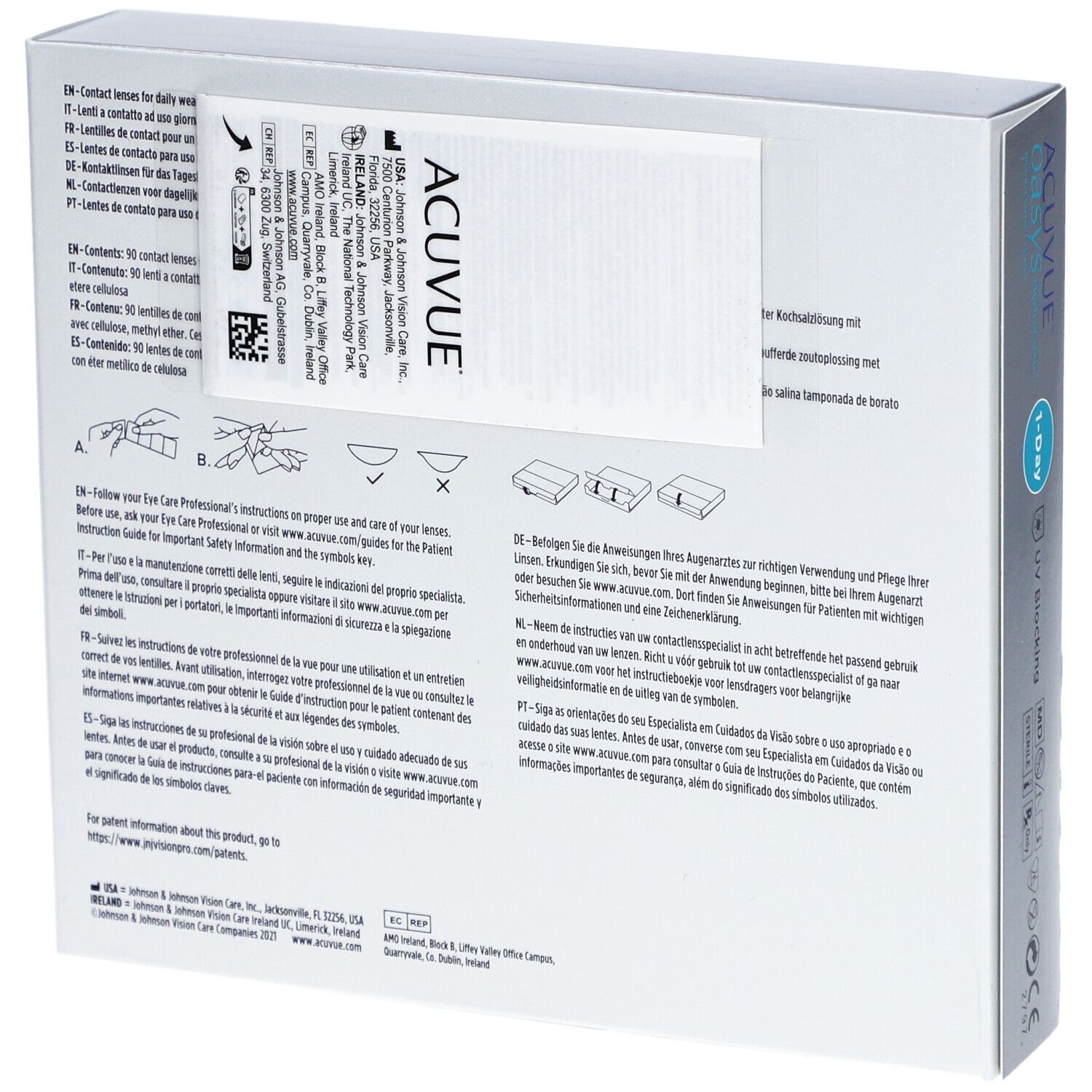 ACUVUE® OASYS 1-DAY BC 8,5 Tageslinsen