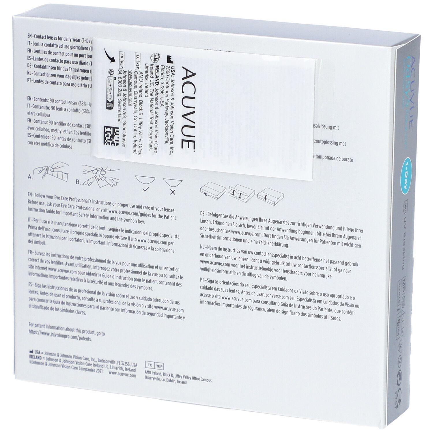 ACUVUE® OASYS 1-DAY BC 8,5 Tageslinsen