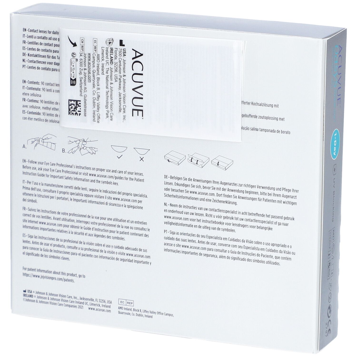 ACUVUE® OASYS 1-DAY BC 8,5 Tageslinsen