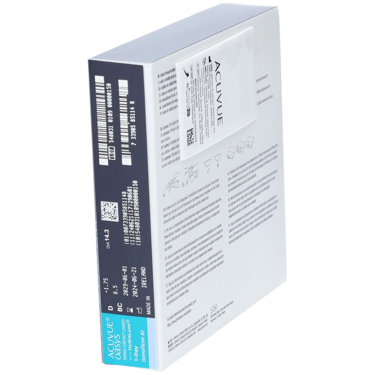 ACUVUE® OASYS 1-DAY BC 8,5 Tageslinsen