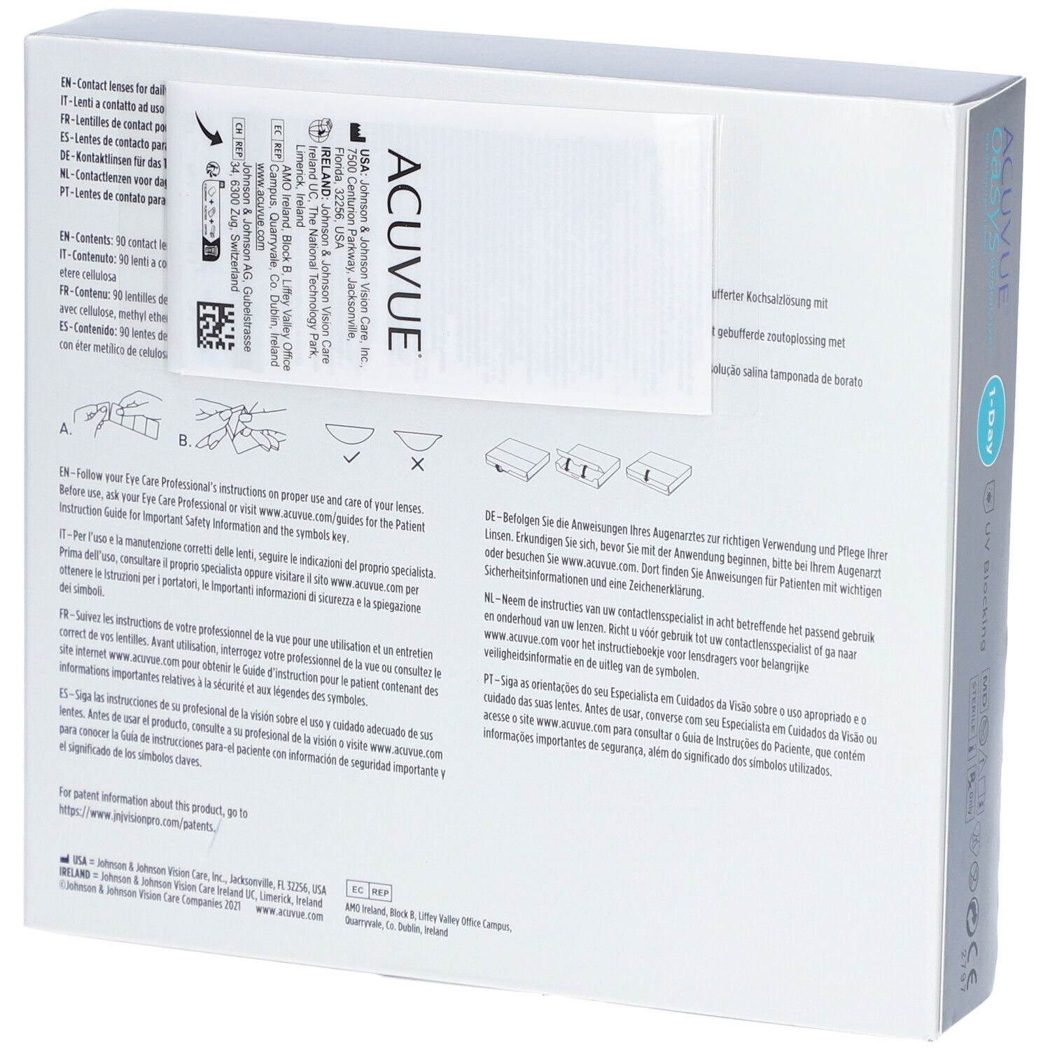 ACUVUE® OASYS 1-DAY BC 8,5 Tageslinsen
