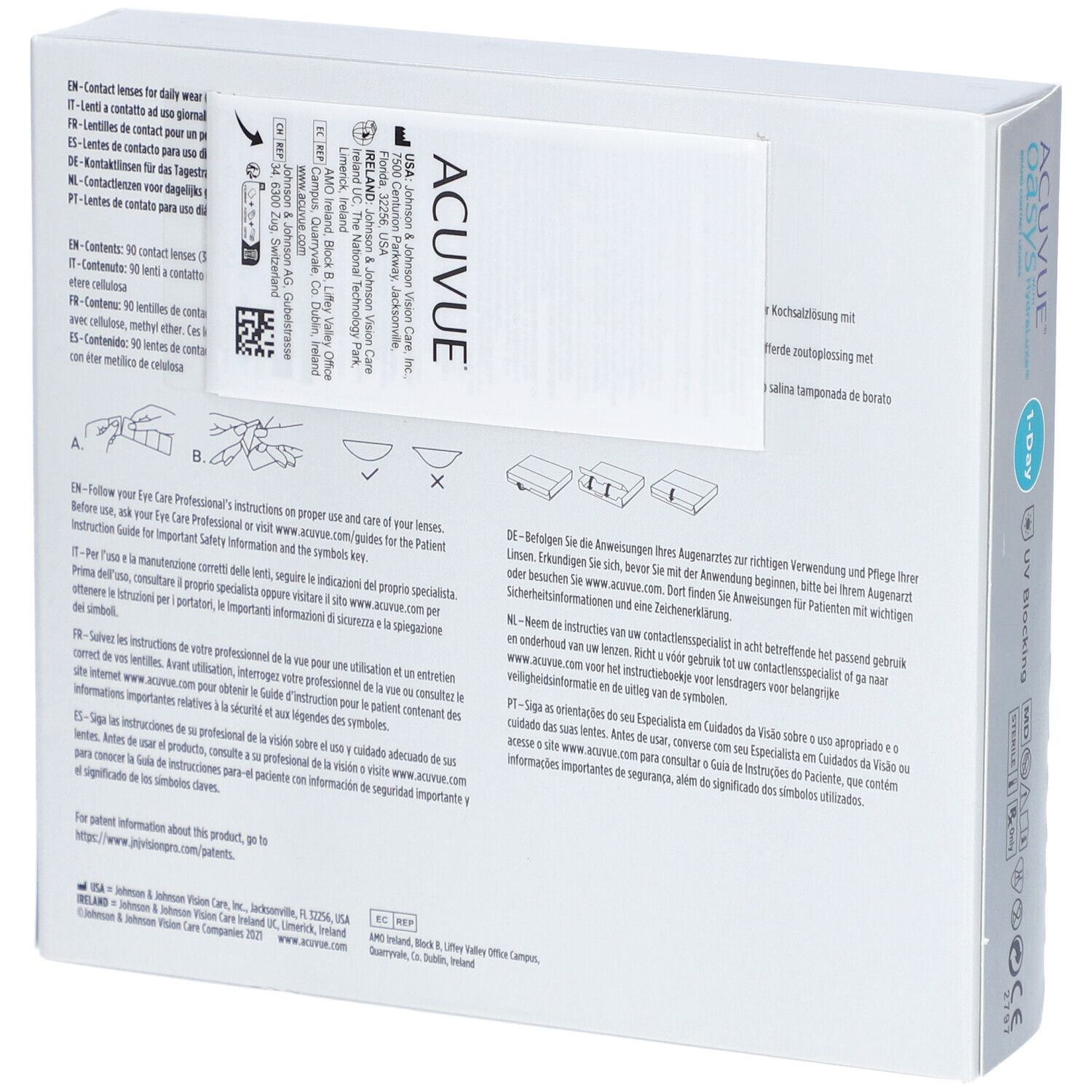 ACUVUE® OASYS 1-DAY BC 8,5 Tageslinsen
