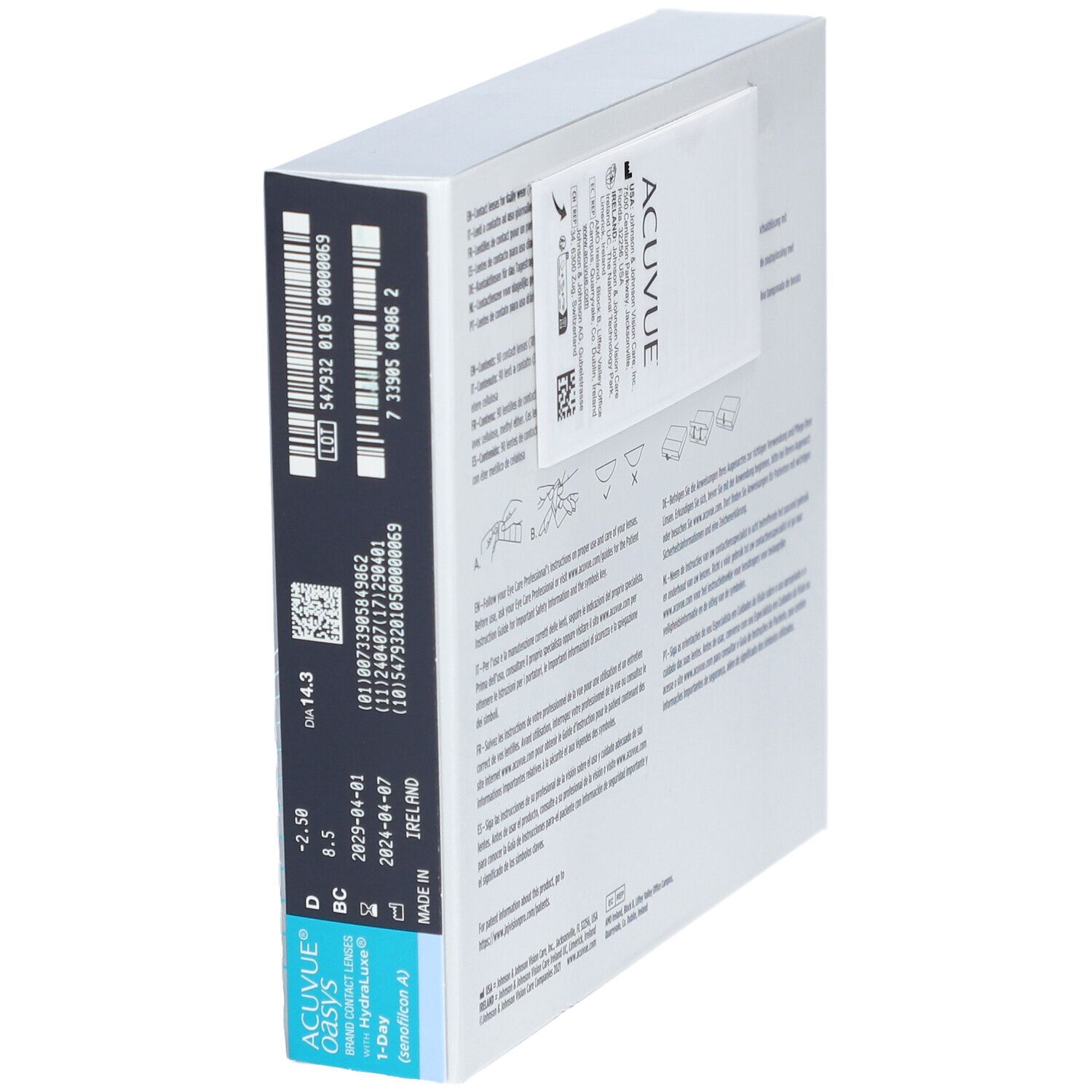 ACUVUE® OASYS 1-DAY BC 8,5 Tageslinsen
