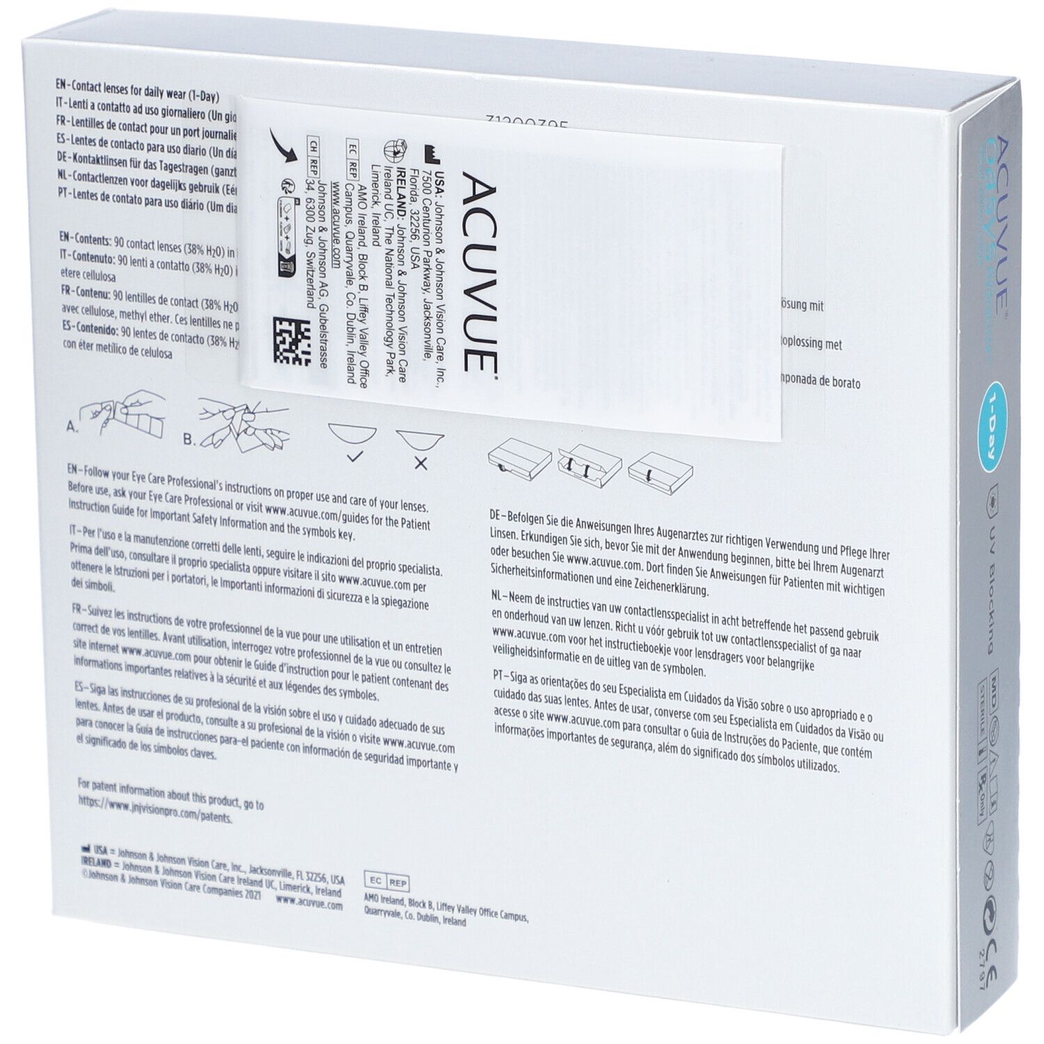 ACUVUE® OASYS 1-DAY BC 8,5 Tageslinsen
