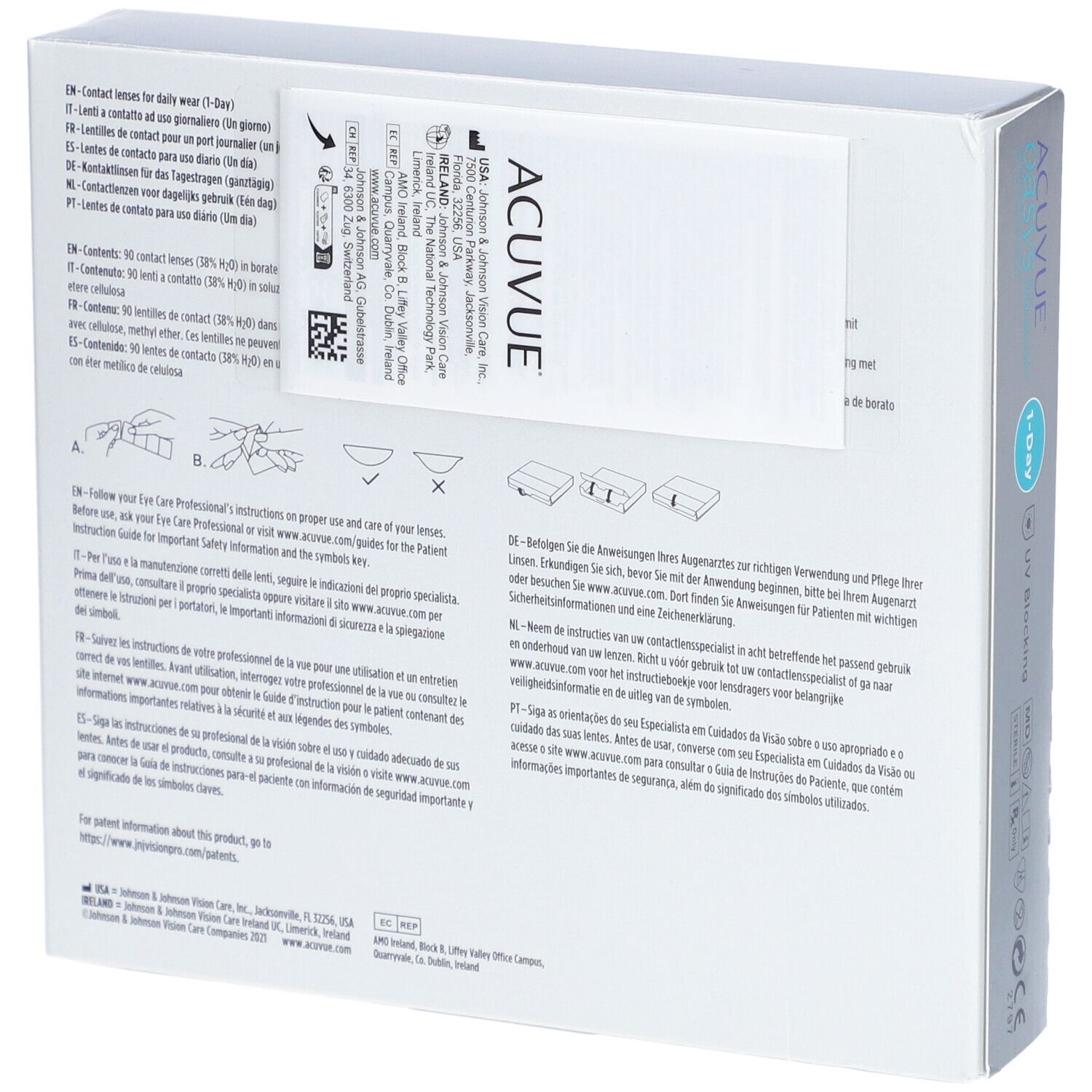 ACUVUE® OASYS 1-DAY BC 8,5 Tageslinsen