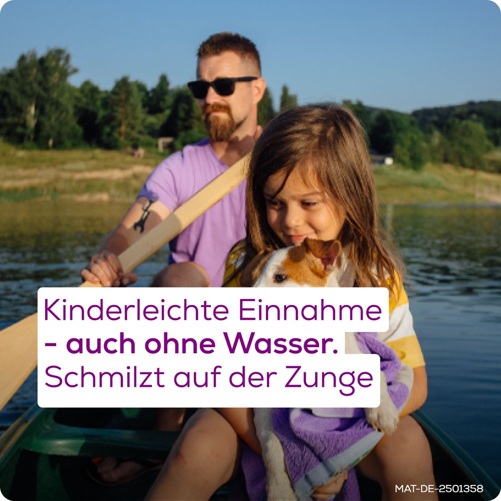 Allegra Allergietabletten für Kinder | Kinderleichte Einnahme | Zergehen auf der Zunge | Leckerer Erdbeergeschmack