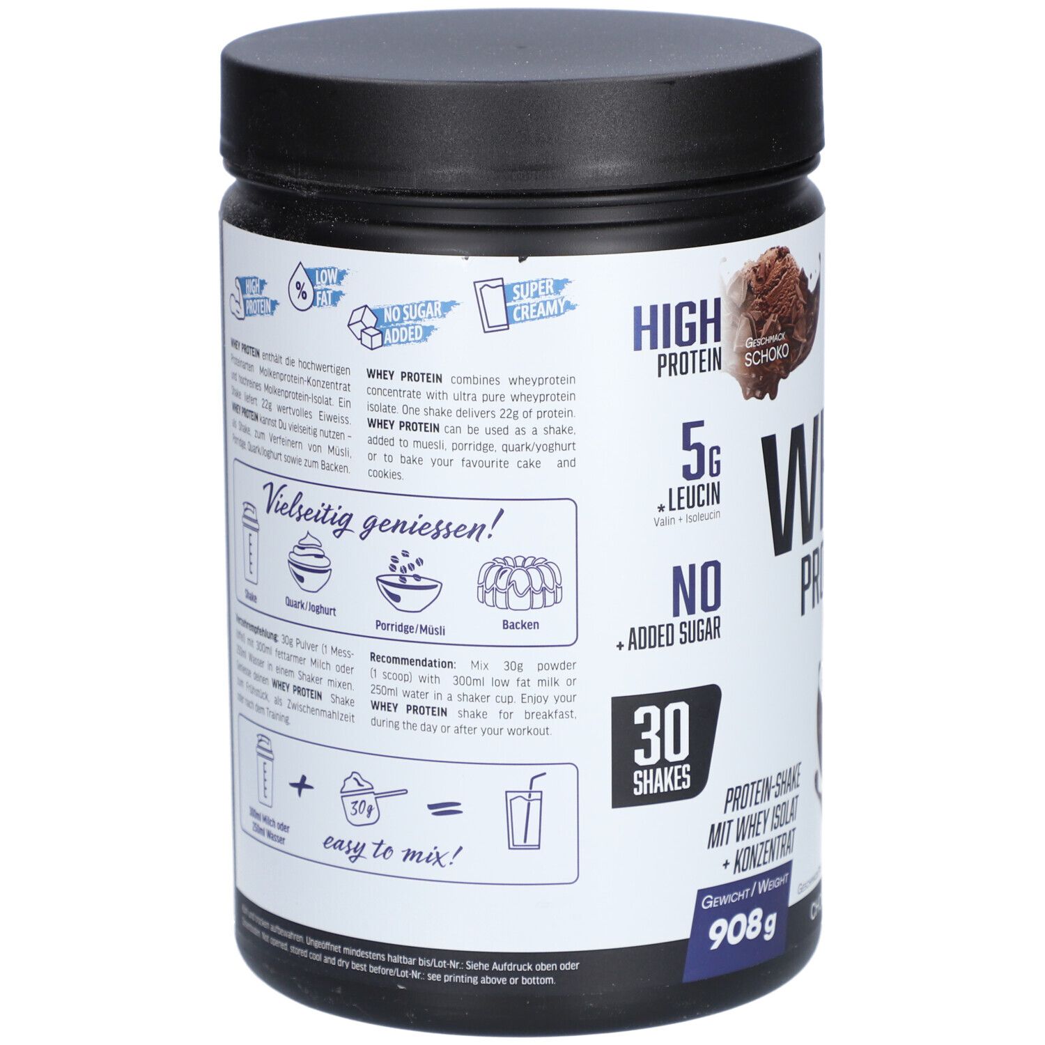 Whey Protein, Chocolate, 908g 908 g Pulver