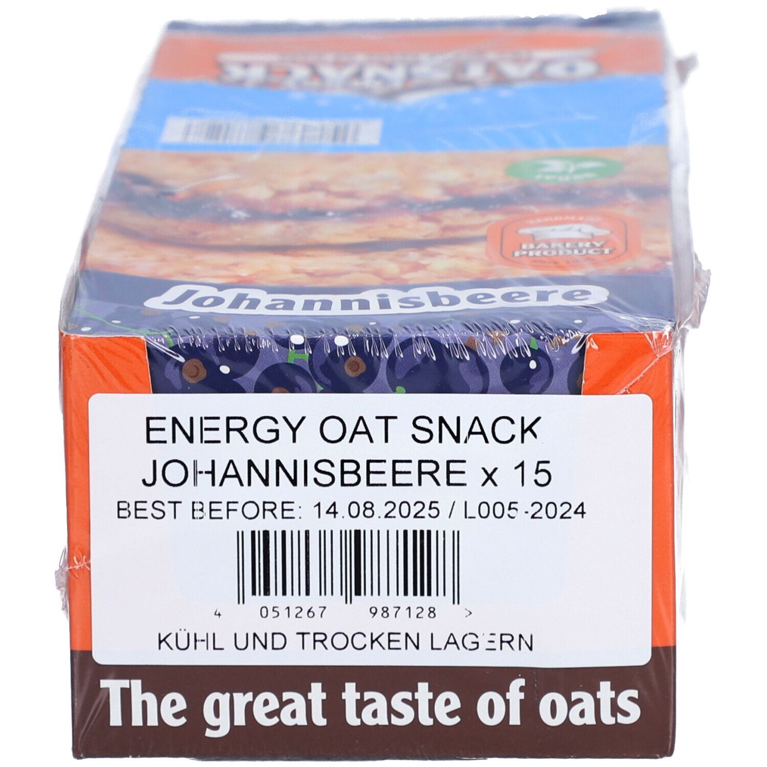 Oat Snack Riegel - Johannisbeere 65 g 15 Stk. 15x65