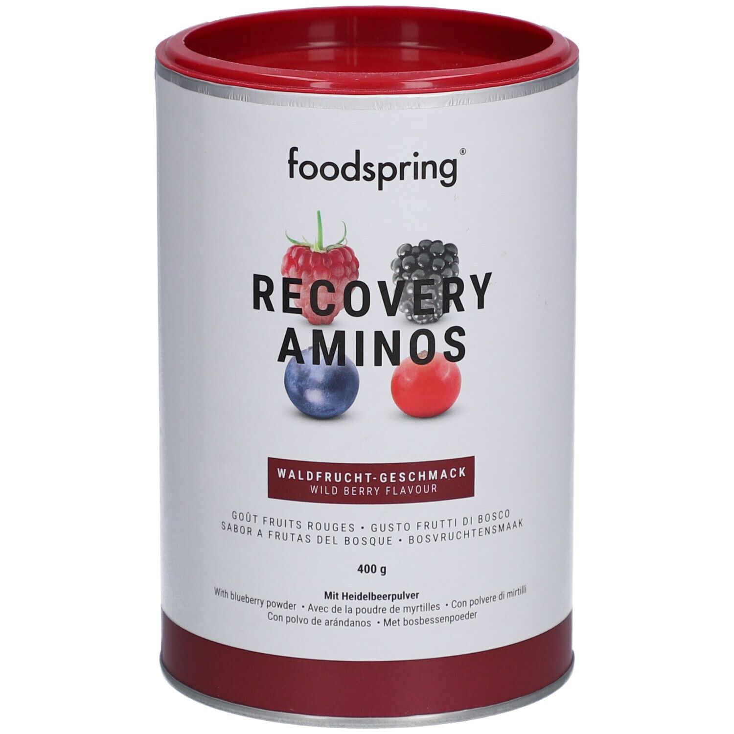 Foodspring Recovery Aminos Wildbeeren 400 g Pulver