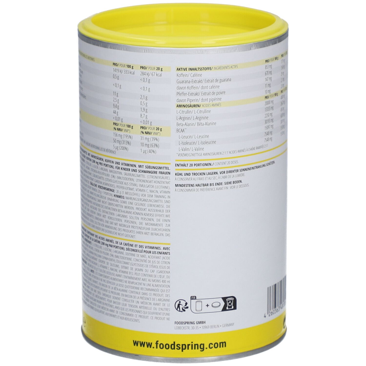 foodspring® Energy Aminos Lemon