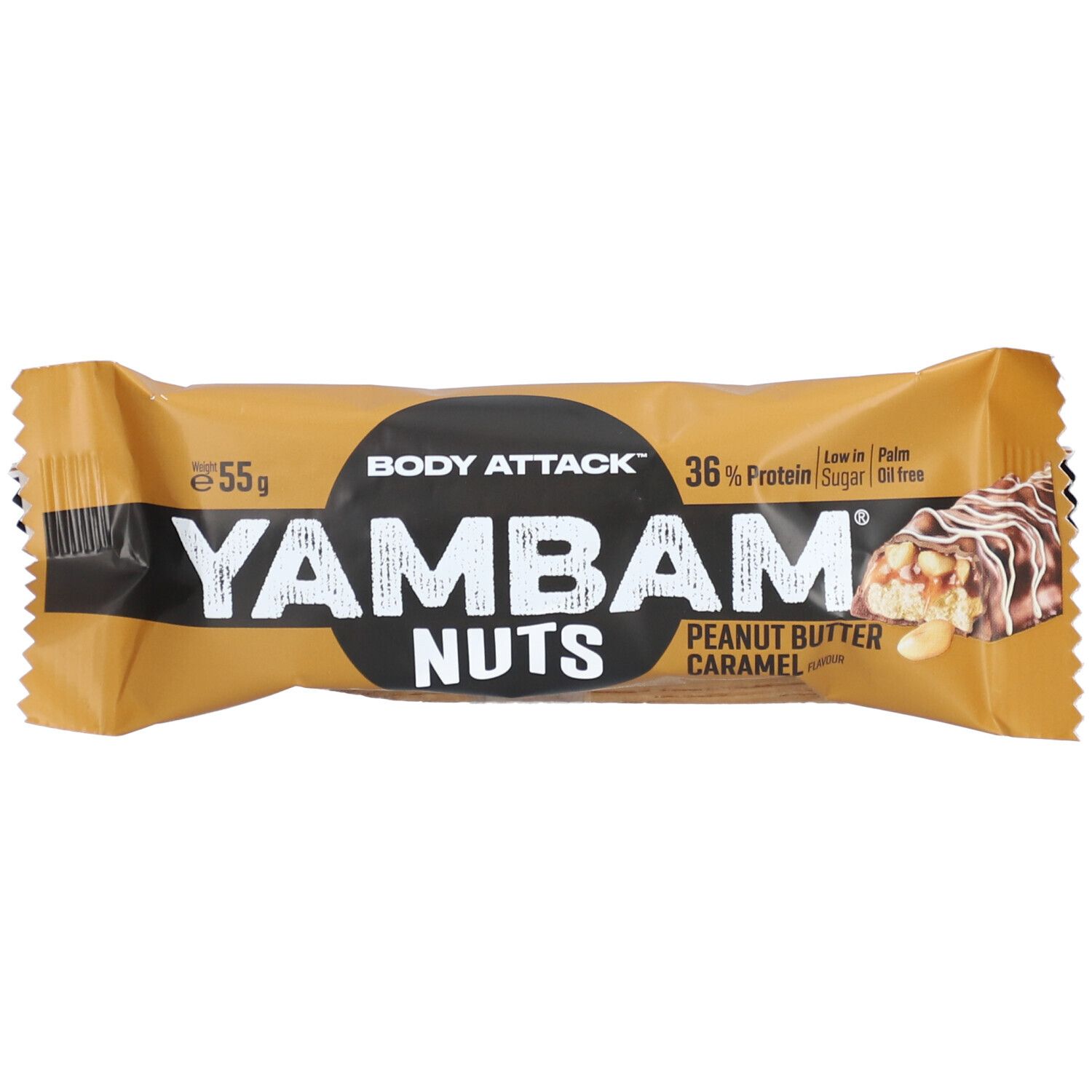 BODY ATTACK Yambam Nüsse Erdnussbutter Karamell