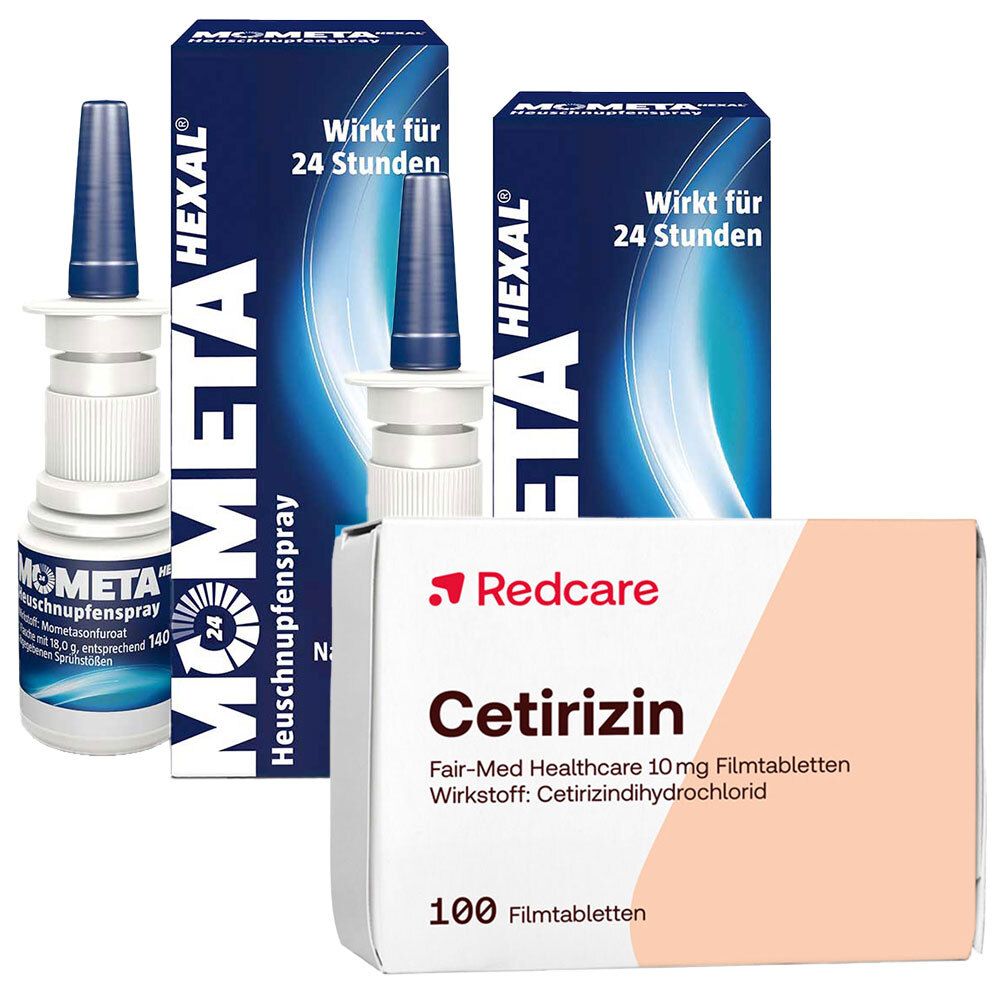 Redcare Cetirizin Fair-Med Healthcare + MometaHEXAL® Allergie-Nasenspray Doppelpack