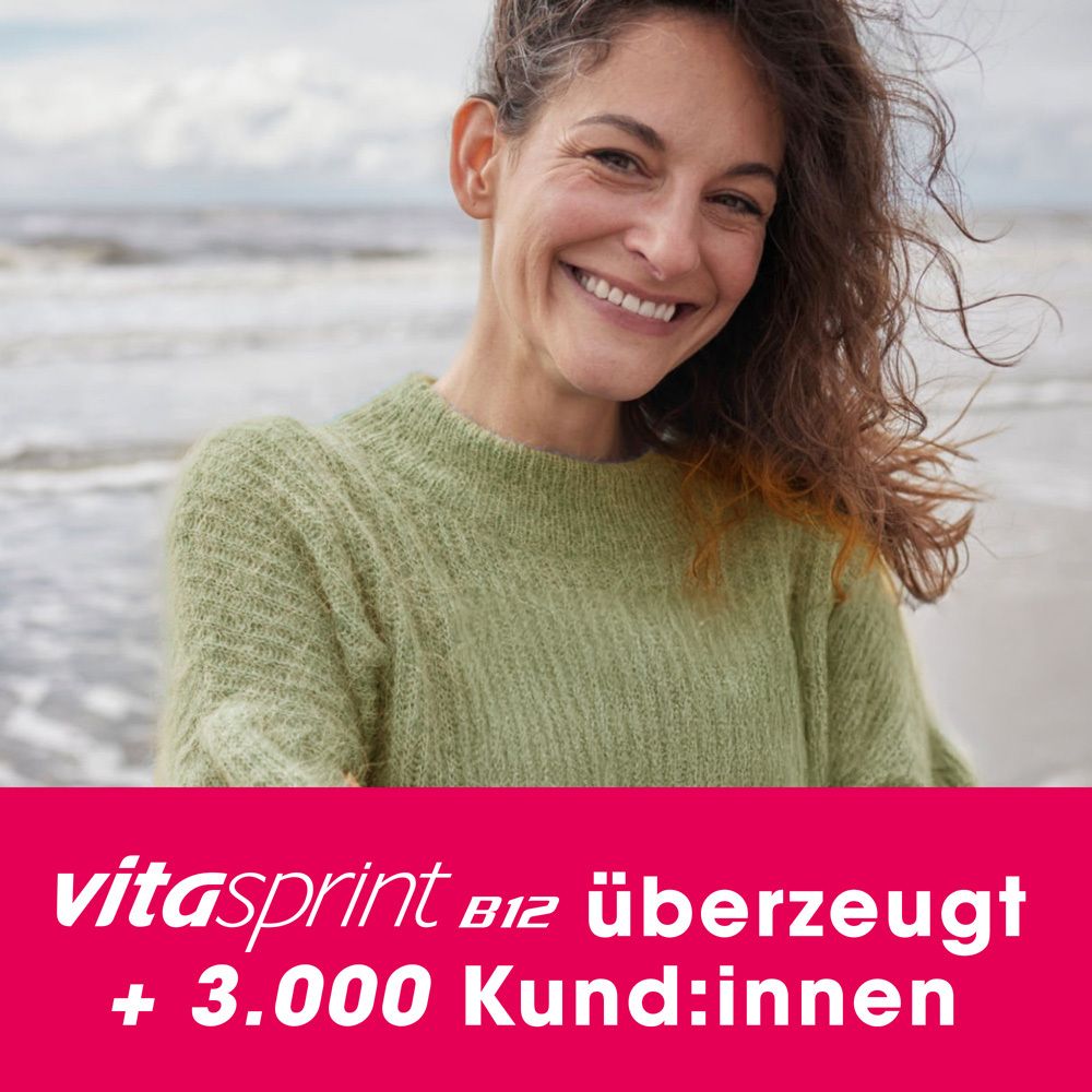 Vitasprint B12 Trinkfläschchen, 30 St. mit Vitamin B12 für mehr Energie.