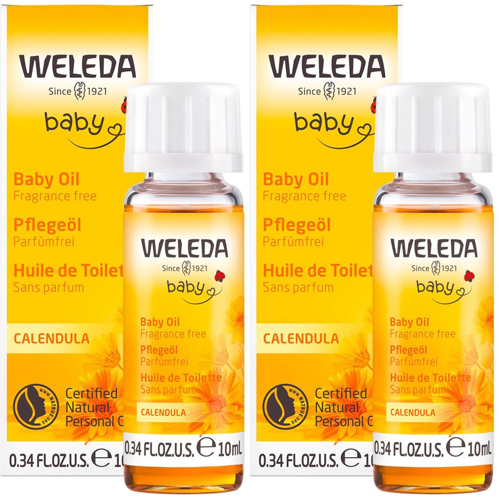 Weleda Baby Babypflegeöl Calendula Parfümfrei - pflegt, schützt & reinigt mild