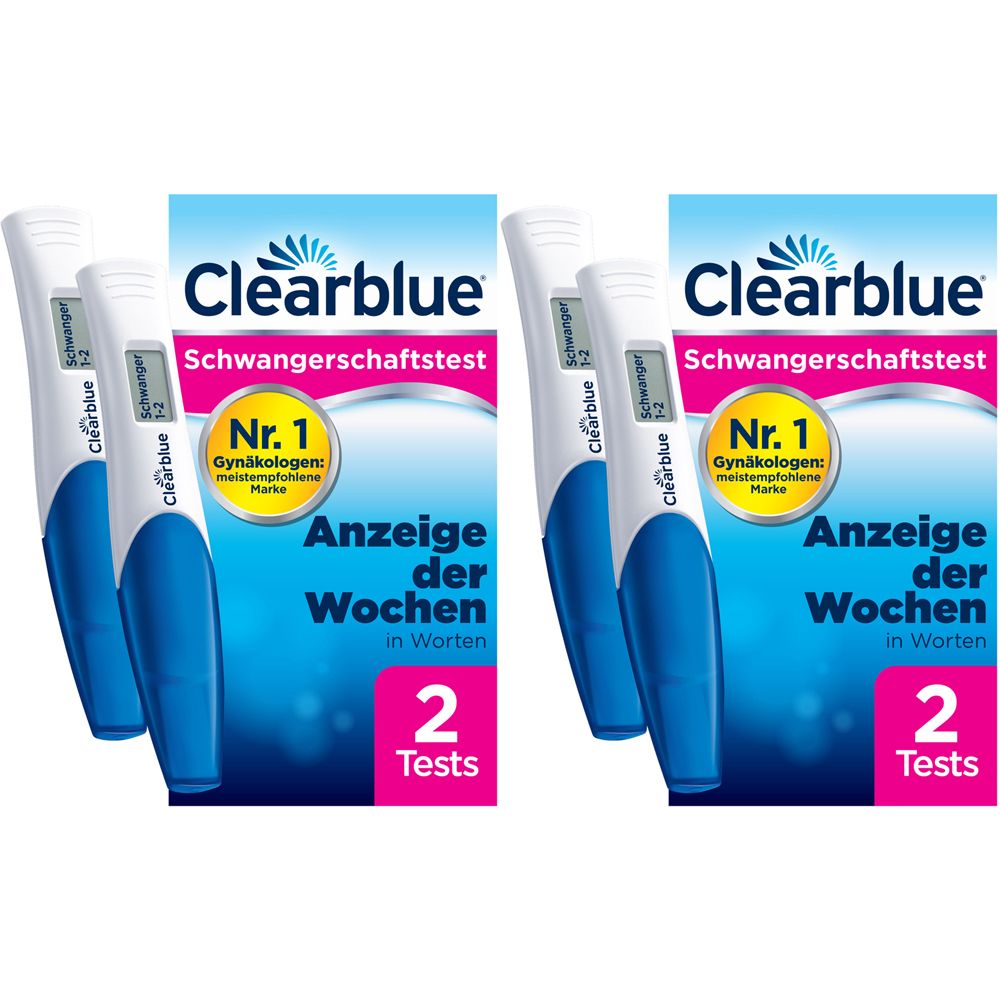 Clearblue Schwangerschaftstest Digital mit Wochenbestimmung 2er