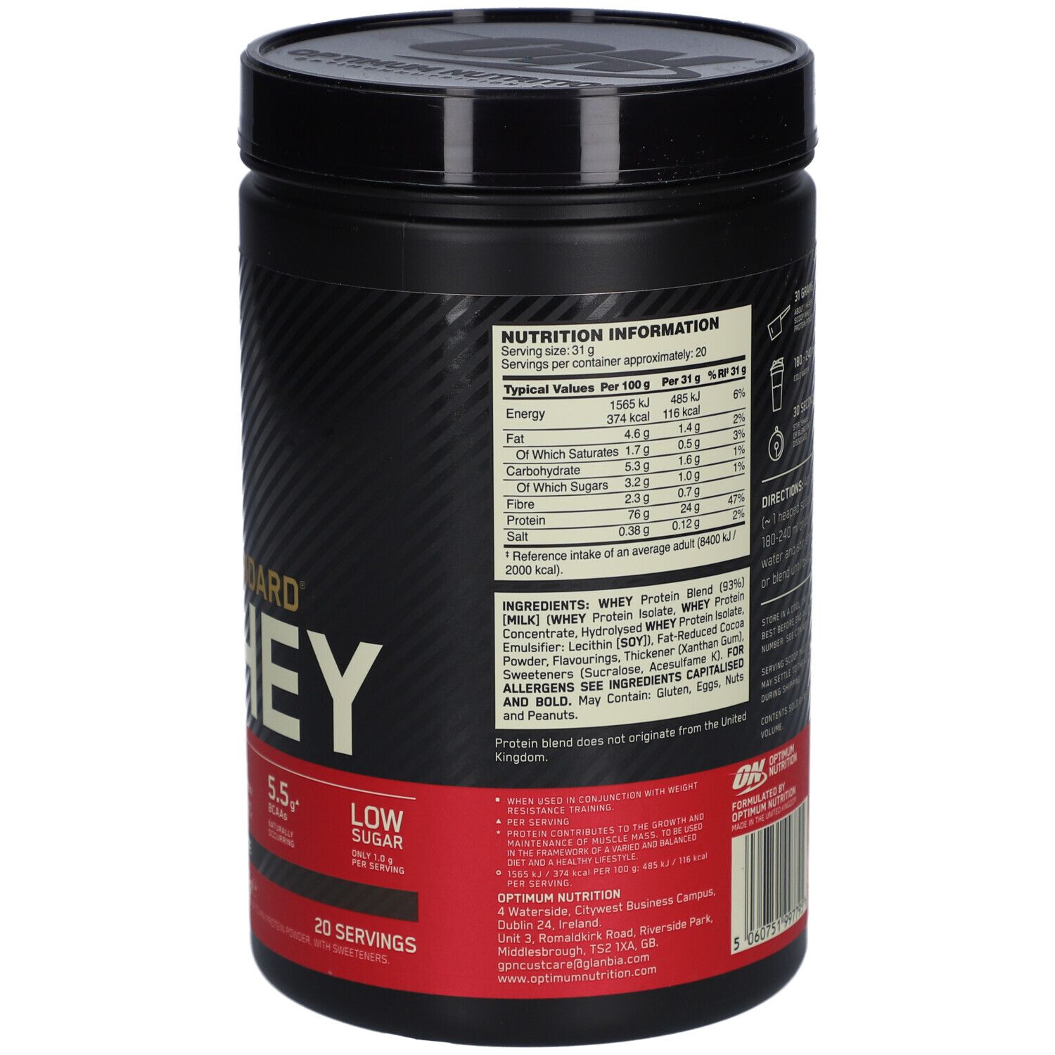 Optimum Nutrition Gold Standard 100% Whey Double Rich Chocolate