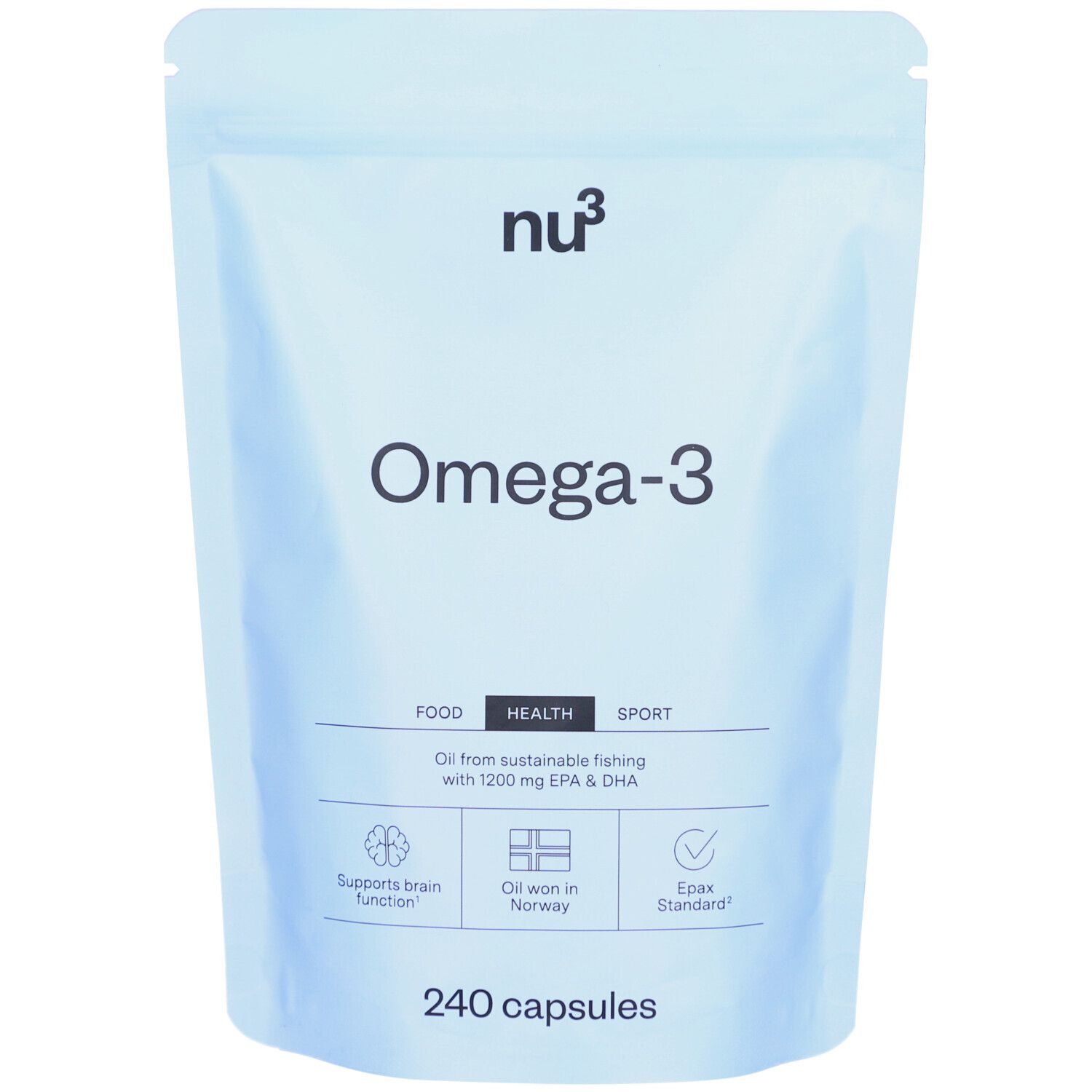 nu3 Omega-3 (in Refill-Pouch) 240 St Kapseln