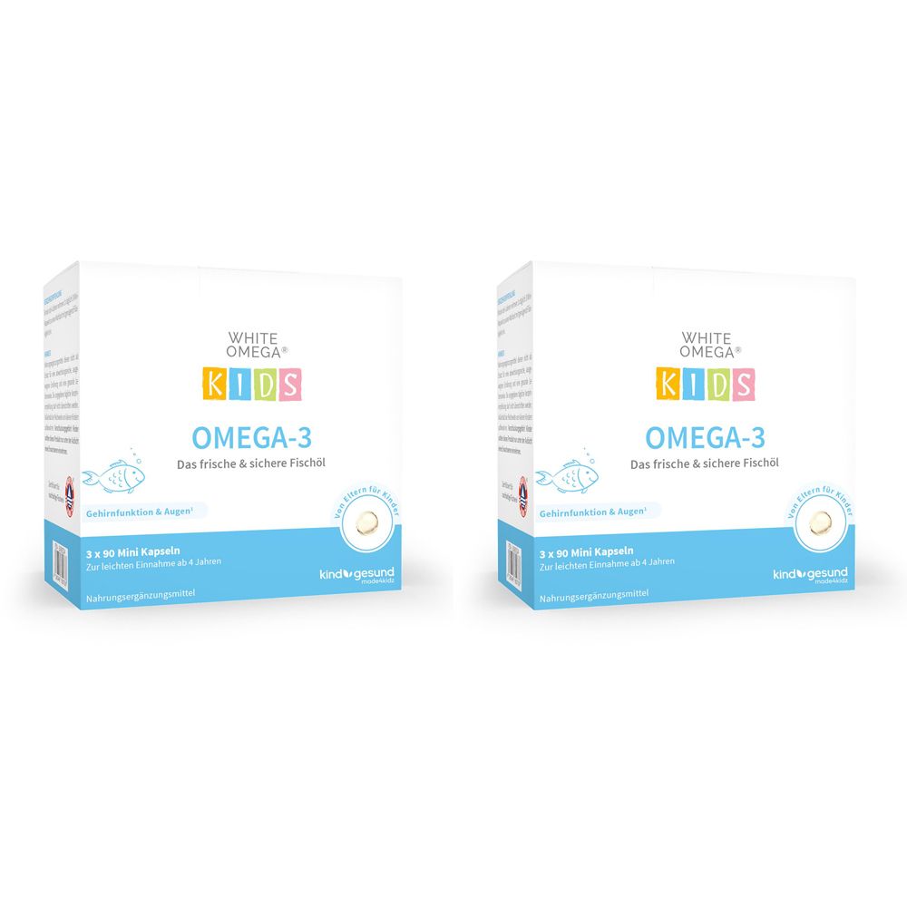 White Omega® KIDS – Reine Omega-3-Fischöl-Kapseln