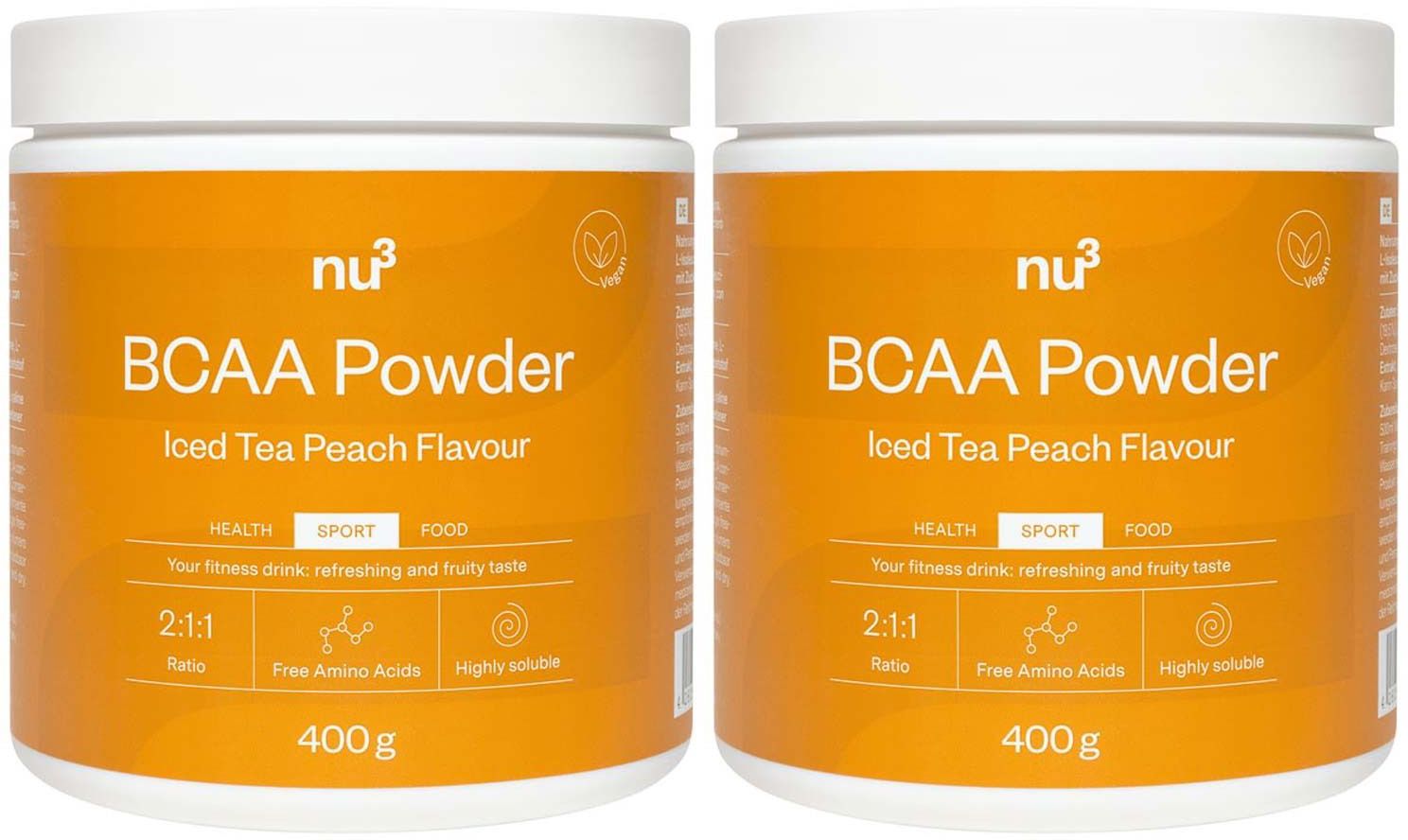 nu3 BCAA Powder Iced Tea Peach