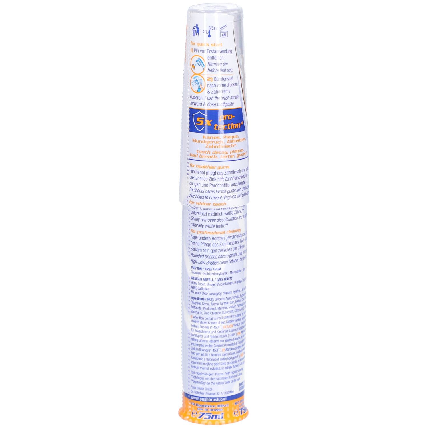 PushBrush 2-in-1 Zahnbürste