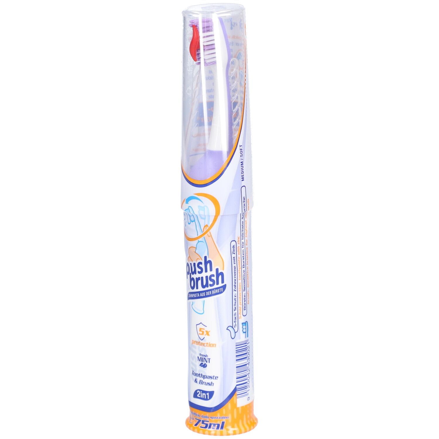 PushBrush 2-in-1 Zahnbürste