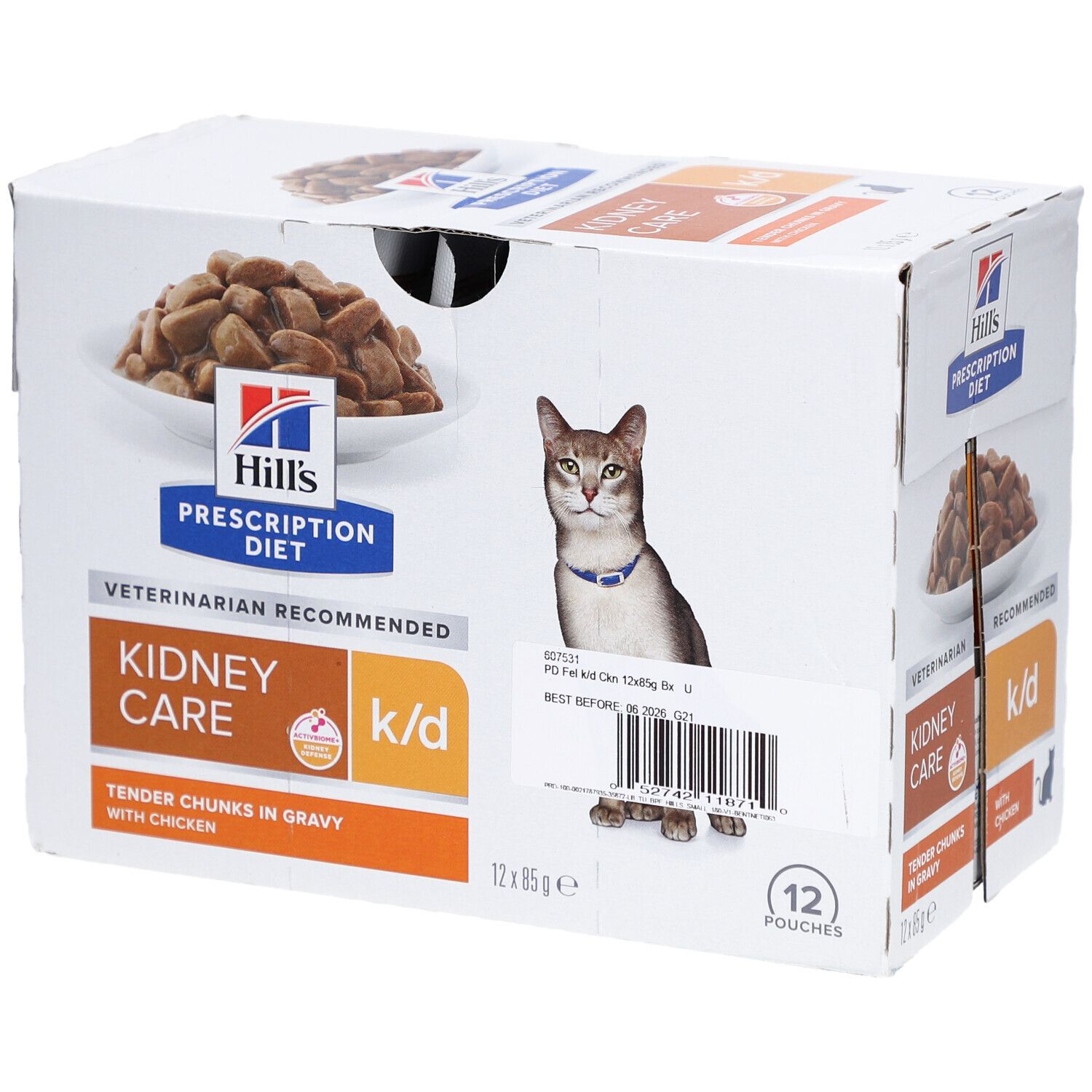 Hill's PRESCRIPTION DIET k/d Nassfutter für Katzen mit Huhn