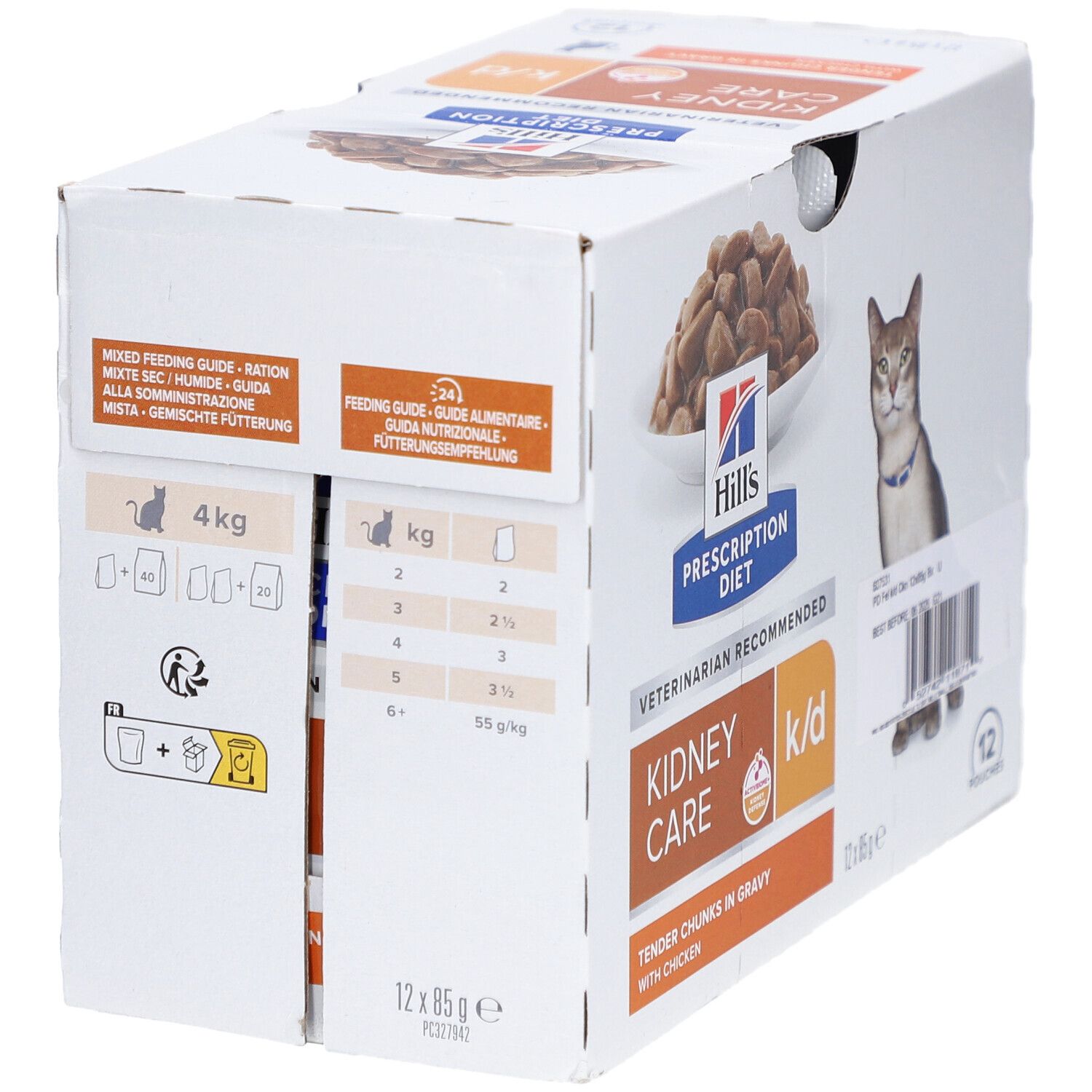Hill's PRESCRIPTION DIET k/d Nassfutter für Katzen mit Huhn