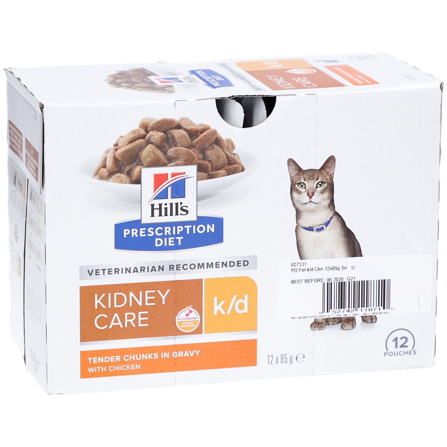 Hill's PRESCRIPTION DIET k/d Nassfutter für Katzen mit Huhn