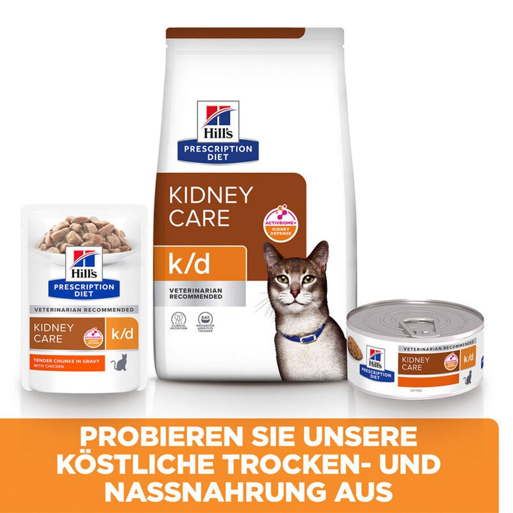 Hill's PRESCRIPTION DIET k/d Nassfutter für Katzen mit Huhn