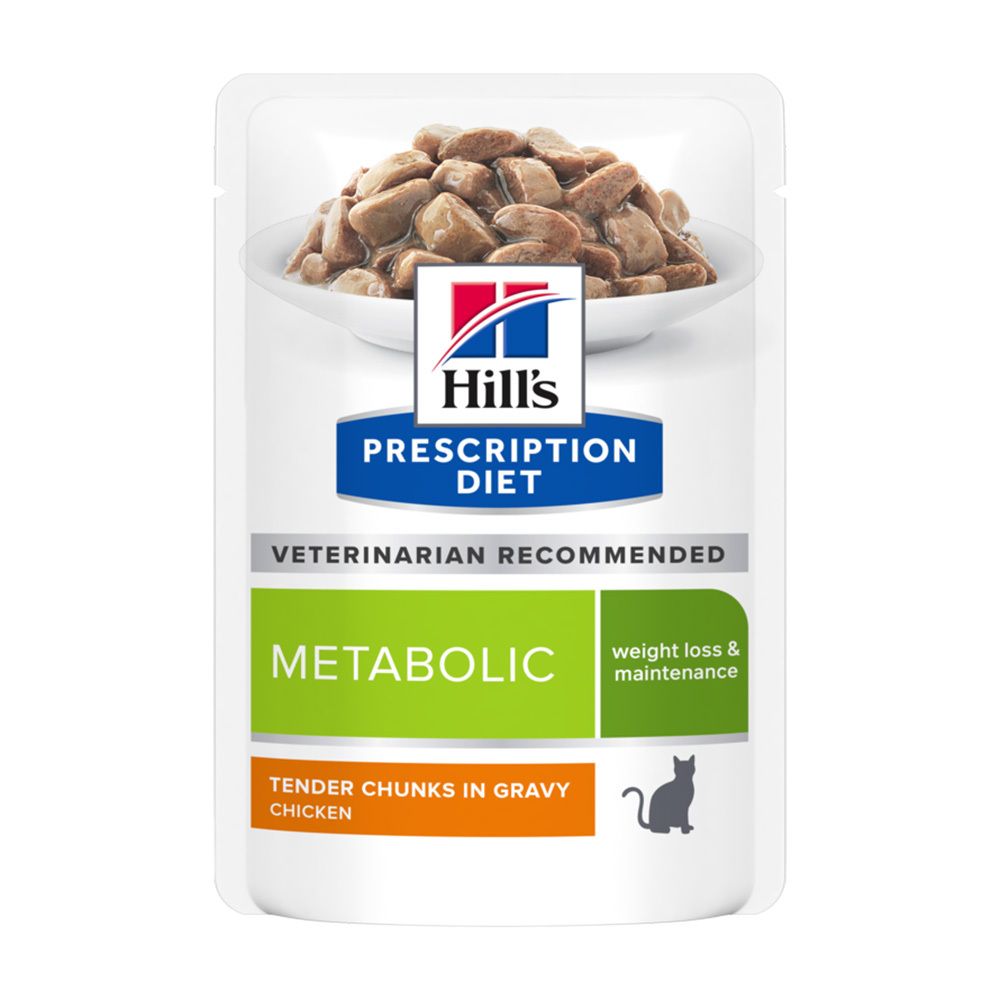 Hill's PRESCRIPTION DIET Metabolic Nassfutter für Katzen mit Huhn