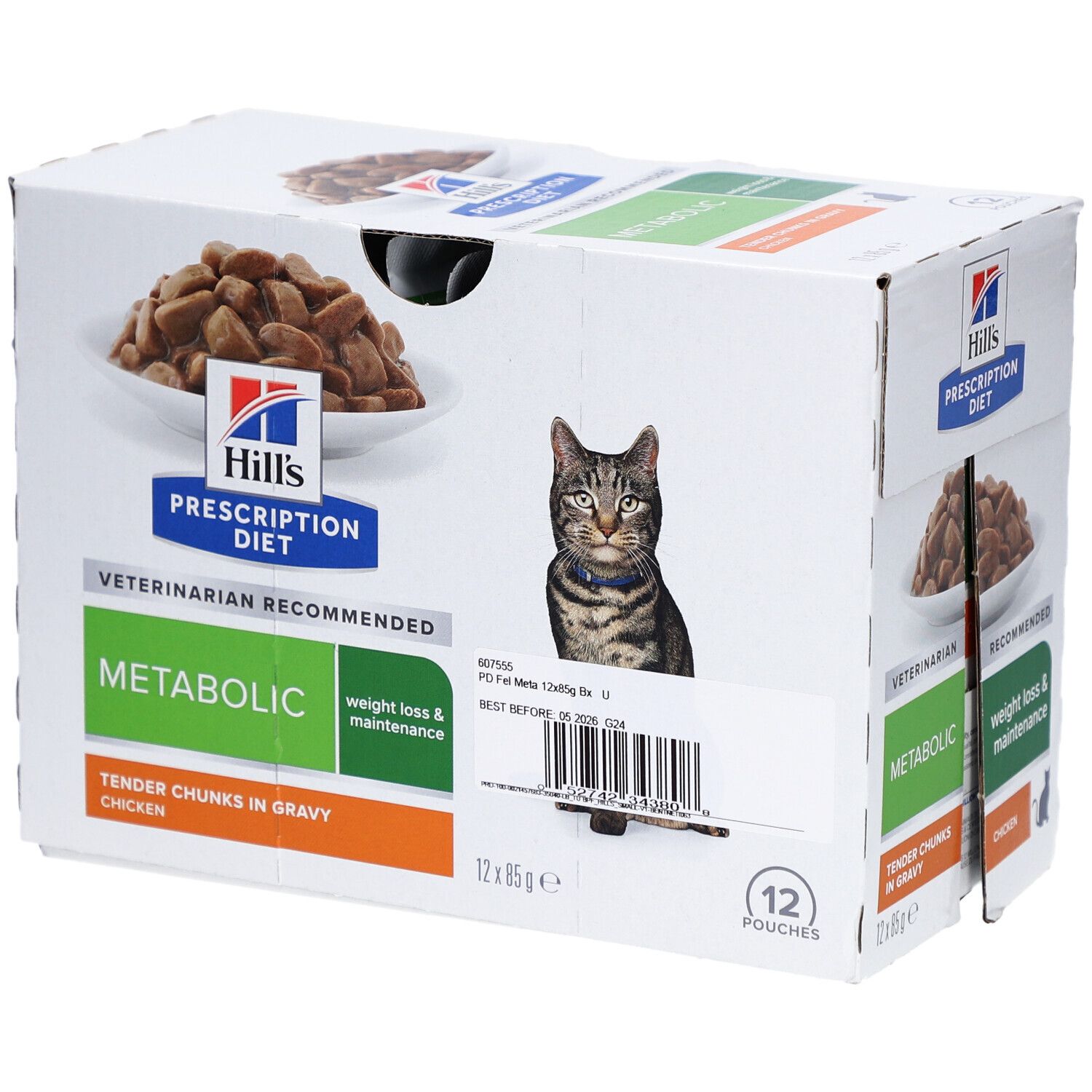 Hill's PRESCRIPTION DIET Metabolic Nassfutter für Katzen mit Huhn