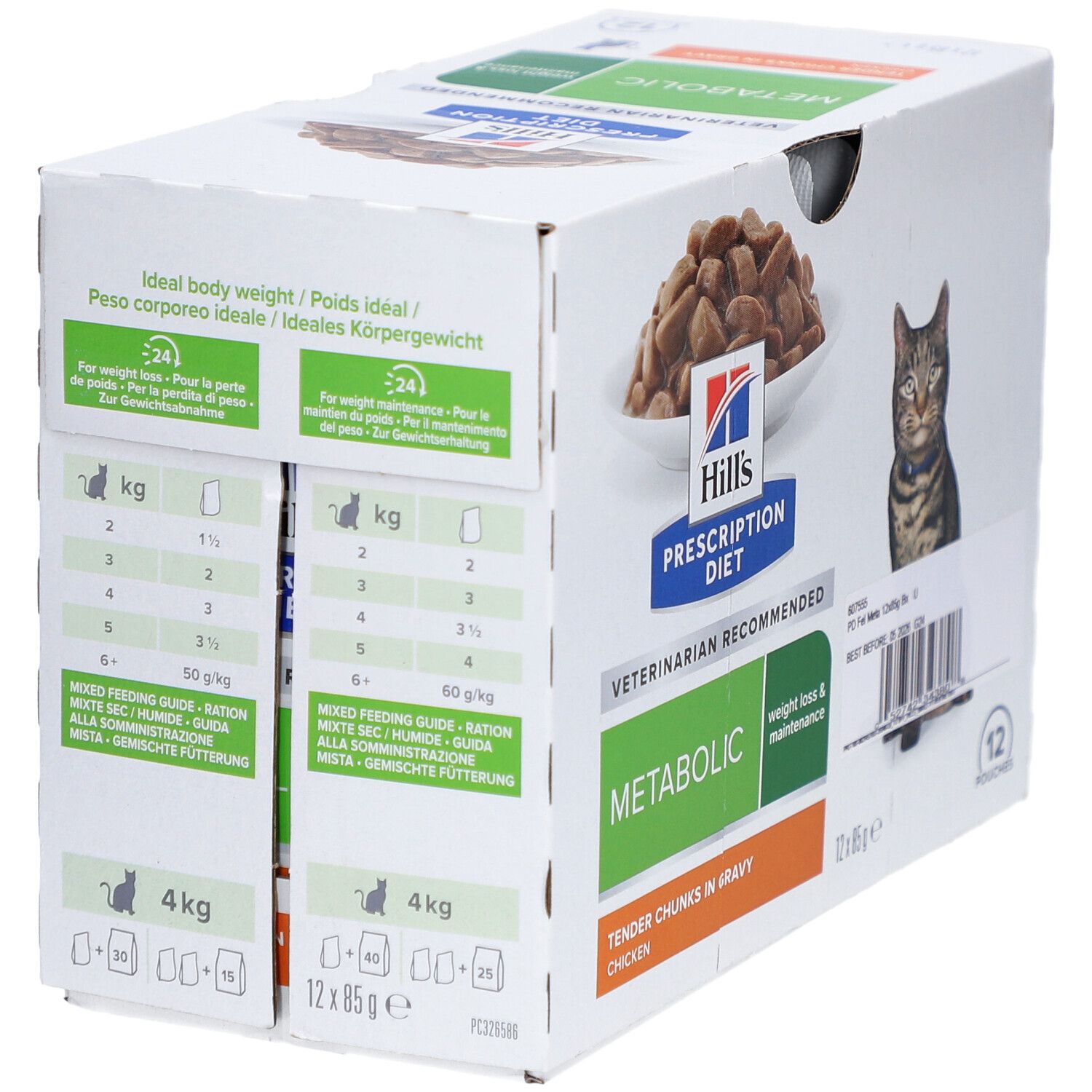 Hill's PRESCRIPTION DIET Metabolic Nassfutter für Katzen mit Huhn