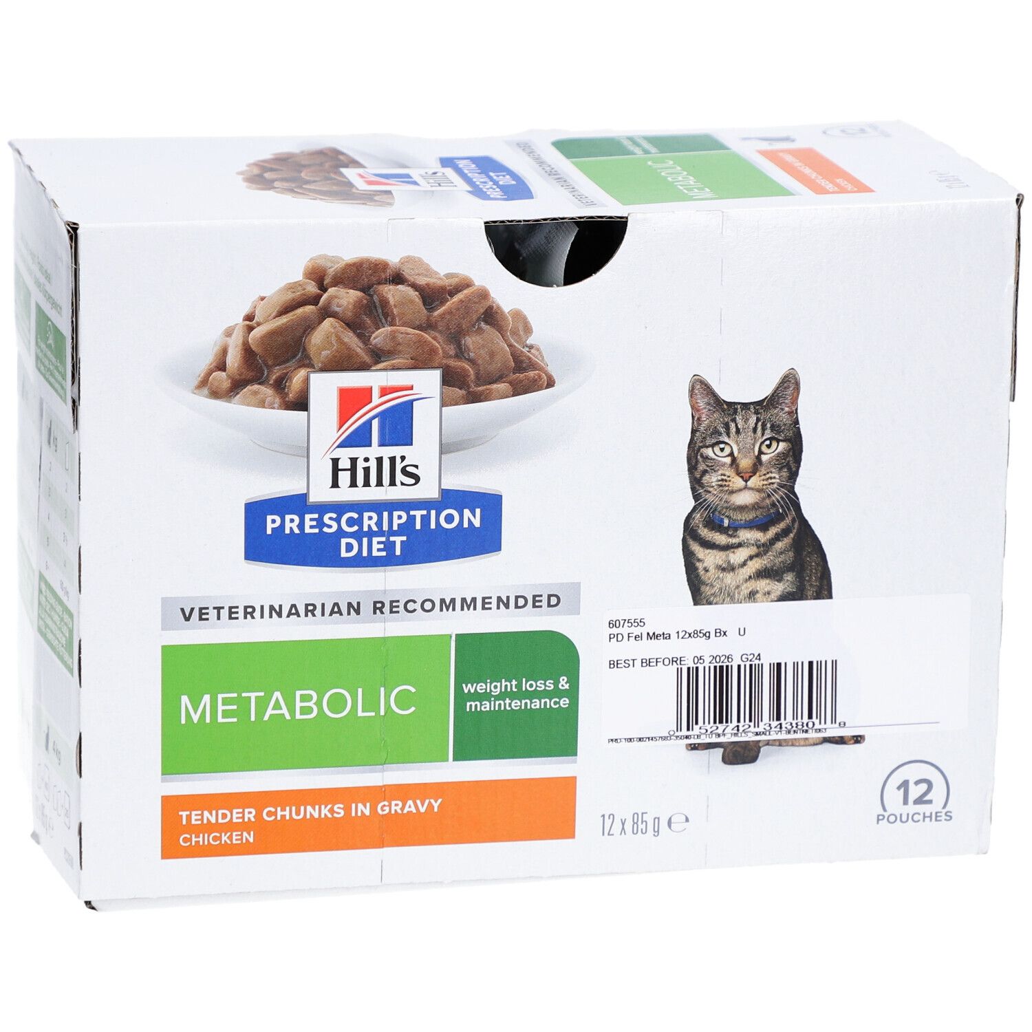 Hill's PRESCRIPTION DIET Metabolic Nassfutter für Katzen mit Huhn
